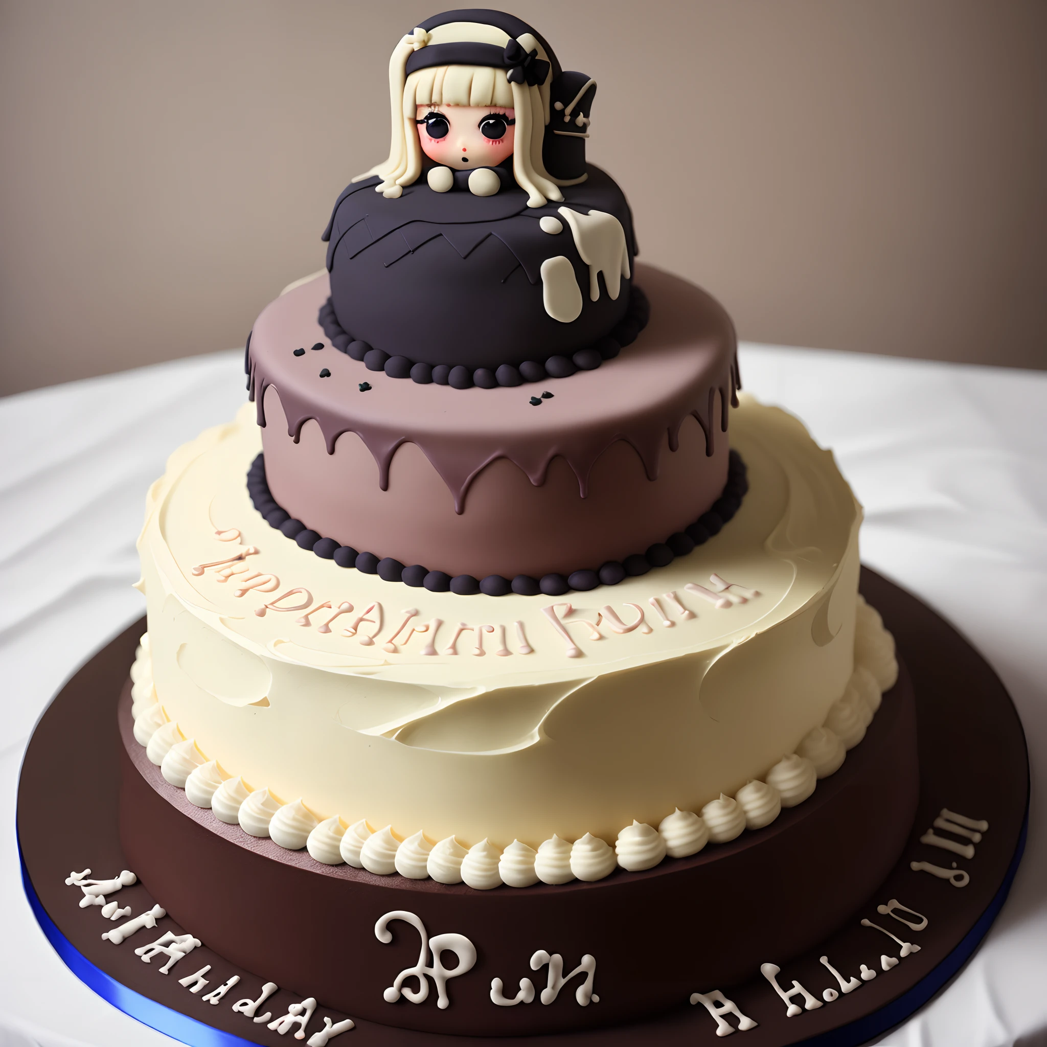 Girly emo vintage cake