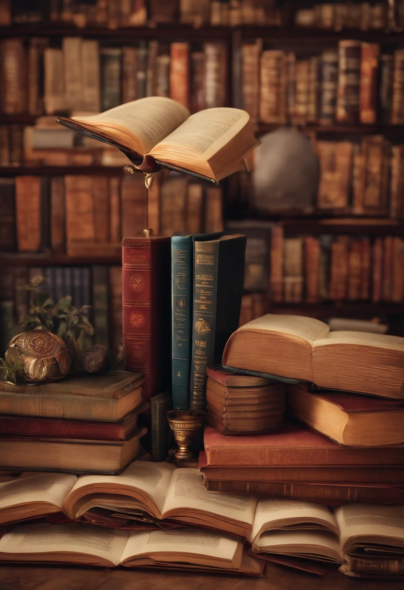 /imagine prompt: ..3d, mocho, School logo, Made from textbooks