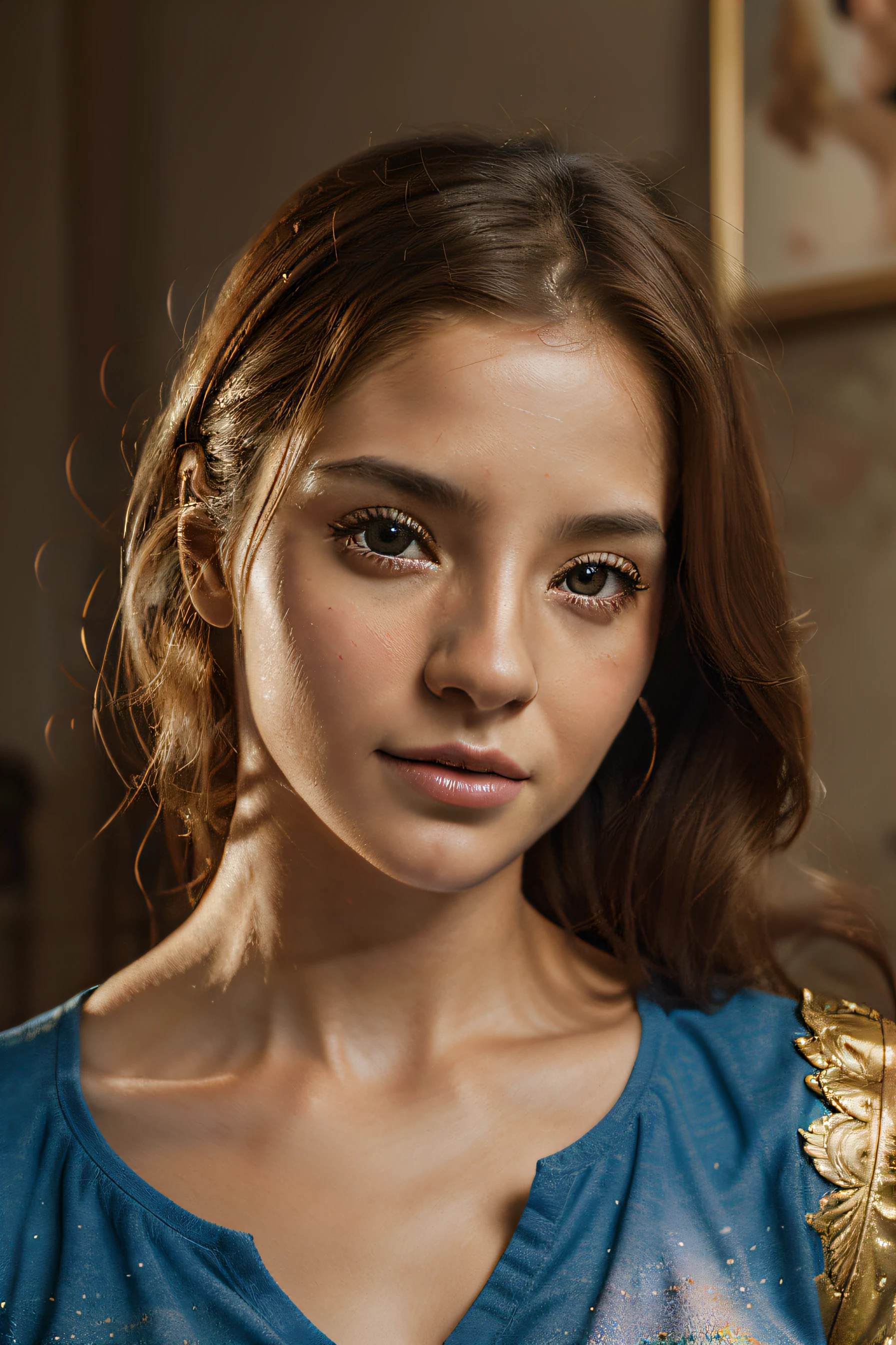 Preciosa pintura digital, Hermoso arte digital detallado, Retrato de criatura galardonado, realistic illustration, arte digital 4K altamente detallado, Realista altamente detallado, Pintura digital muy detallada, Pintura digital altamente detallada, Pintura digital altamente detallada, hyperrealistic fantasy art, Pintura digital detallada, realistic fantasy illustration, Golden retriever, Cara limpia, Fondo PNG
