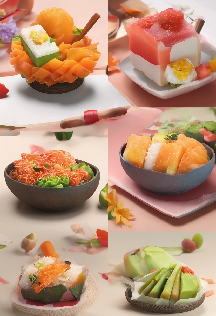 (Logo de la boutique Onigiri),Traditional Japanese artworks,Water color painting,illustration,Stylish design,Calligraphie traditionnelle,Couleurs subtiles,softlighting,Meticulous brushstrokes,Detailed avocado toast Delicate toppings,Attractive presentation,Verts vibrants,style japonais authentique,Hand-drawn elements,composition artistique