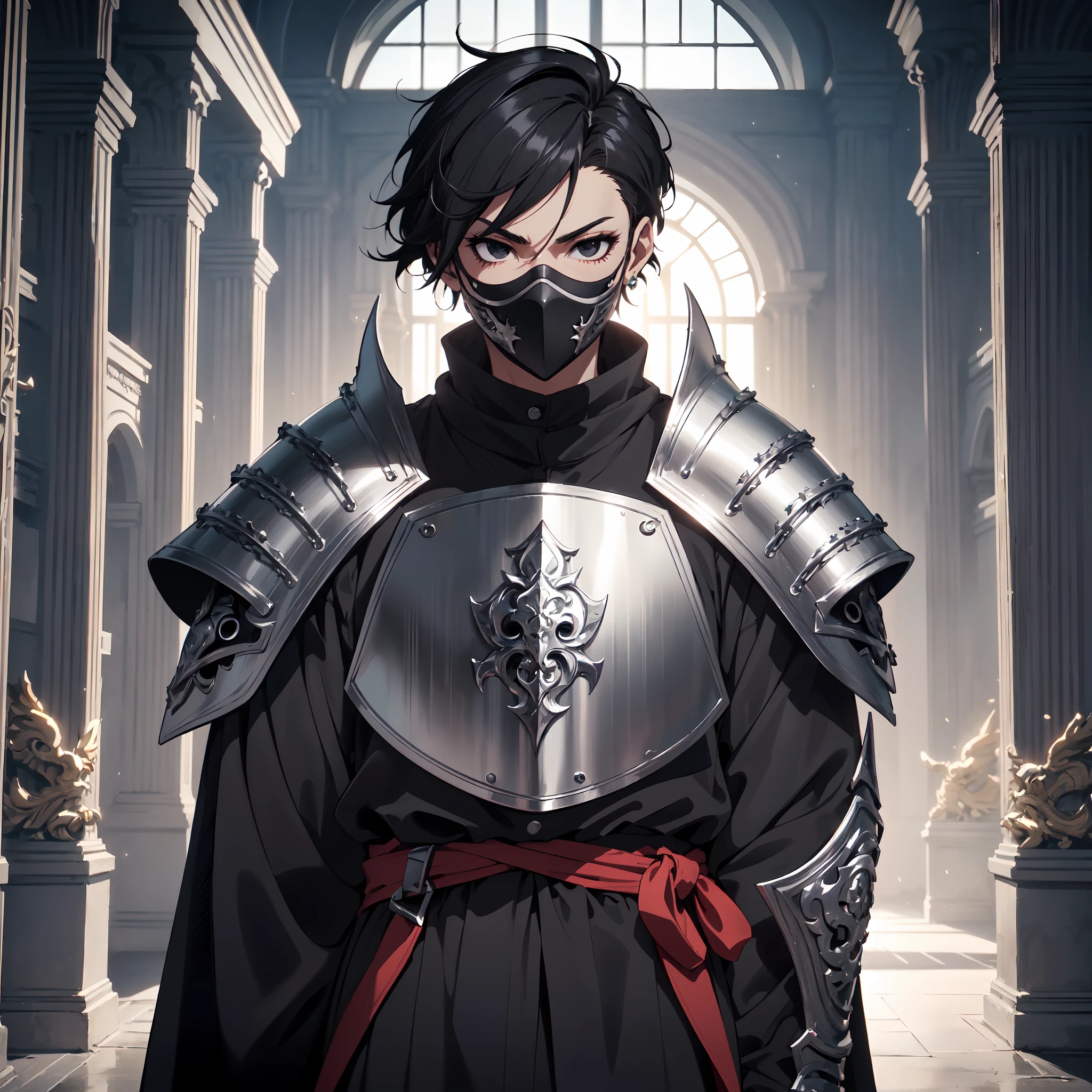 128K Ultra High Definition,
128K Ultra High Quality,
128K Ultra High Resolution,
Best Definition,
Best Quality,
Best Resolution,
Perfectly Detailed,
Perfectly Designed,
Extremely Detailed,
Extremely Designed,
Hyper Detailed,
Hyper Definition,
Hyper Quality,
Hyper Resolution,
Masterpiece,
(((Anime))),
Body Shot,
(((Boy))),
Handsome,
Muscular Body,
(((Black Short Hair))),
(((Black Eyes))),
(((Hyper Detailed & Perfectly Designed With Ultra High Quality Platinum Engravings & Jeweled Ninja Armor With Mask))),
(((Inside Of Medieval Royal Palace Background Scenery))),
