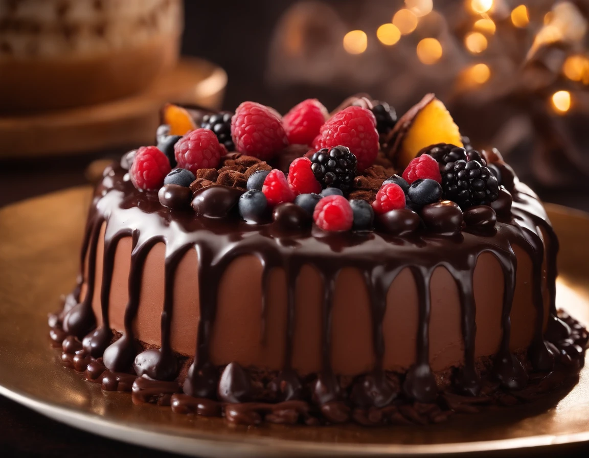 Bolo de ricota com gotas de chocolate