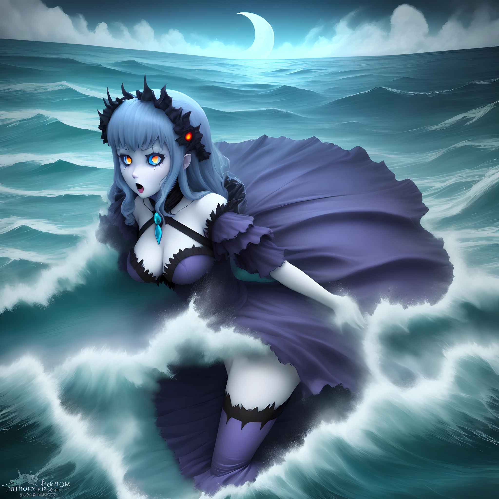 Nightmare moon ocean of horror