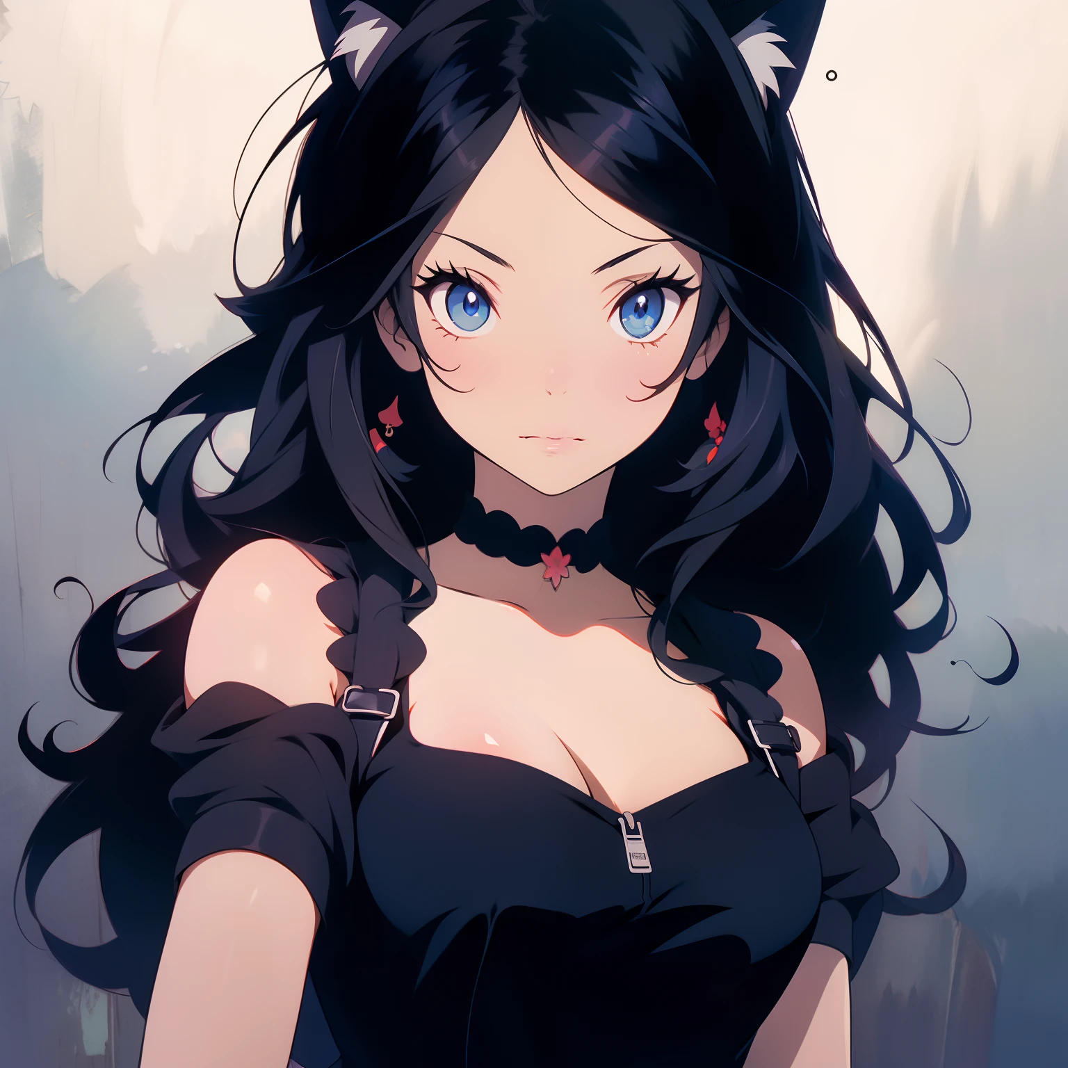 (masutepiece, Best Quality), Beautiful Girl, Black dress、The chest is open
Live streaming、singer, (Detailed beautiful eyes) Medium Body Shot, Long Black Hair, Cat Ear Hair Band, Colossal tits、Seductive look, Black Trainers、Ultra-detailed blue eyes,