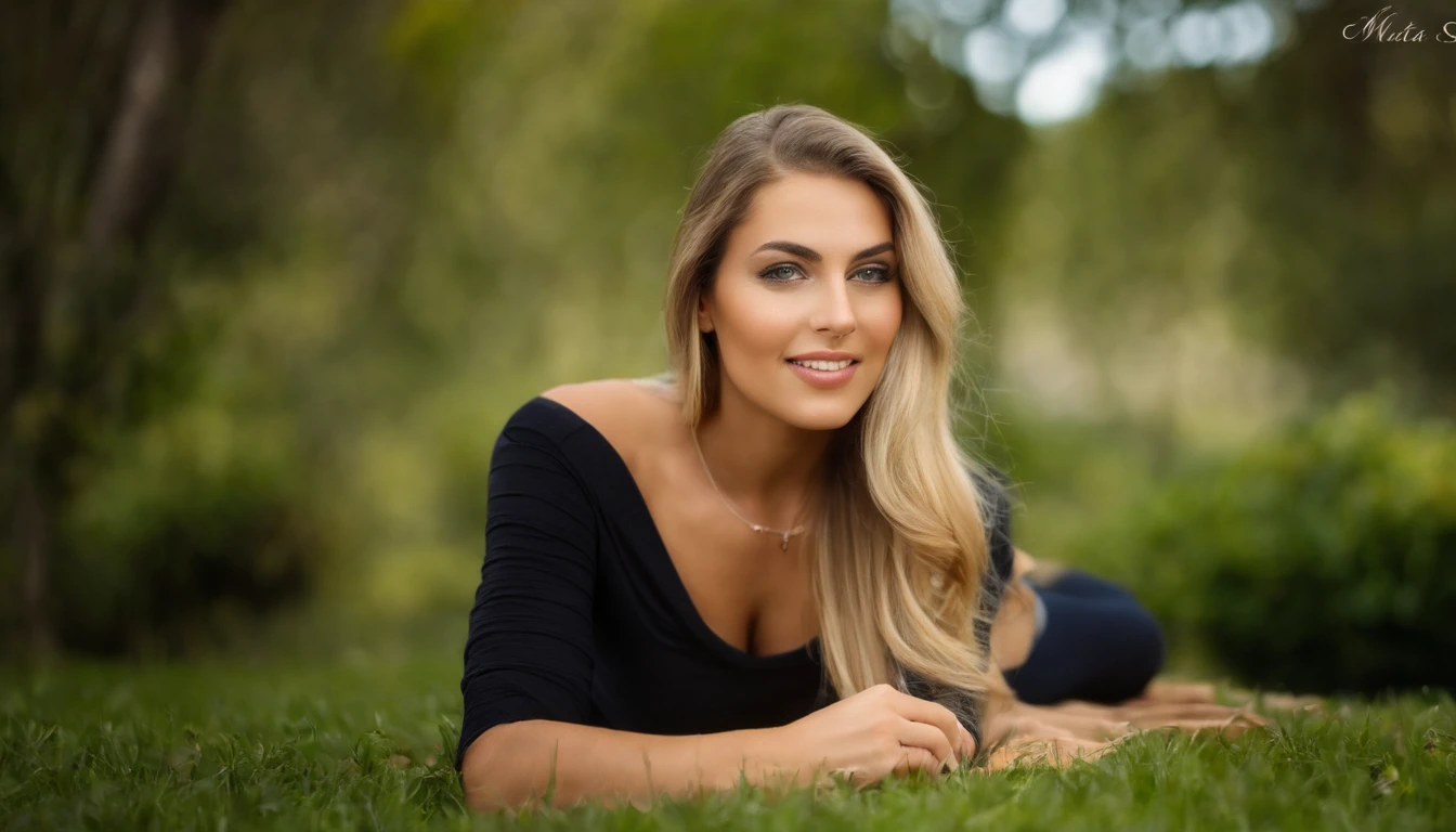 (Selfie, Vista superior: 1.4), A bit of distance from the camera, (mitad recta del cuerpo: 1.4), RAW UHD portrait photo of a 23-year-old blonde (Mujer de ojos azules) In a park during the day, (pantalones casuales), (escote), Detalles (Texturas! , cabello! , brillar, Color!! , Desventajas: 1.1), ojos brillantes con alto detalle (Looking at the camera), SLR lighting, SLR camera, Ultra calidad, agudeza, Profundidad de campo, Film grain (centro), Fujifilm XT3, Cristalina, Centro del marco, Cara hermosa, foco nítido, poros detallados de la piel, piel grasa, quemadura, Detalles oculares complejos, cuerpo completo, fuller lips