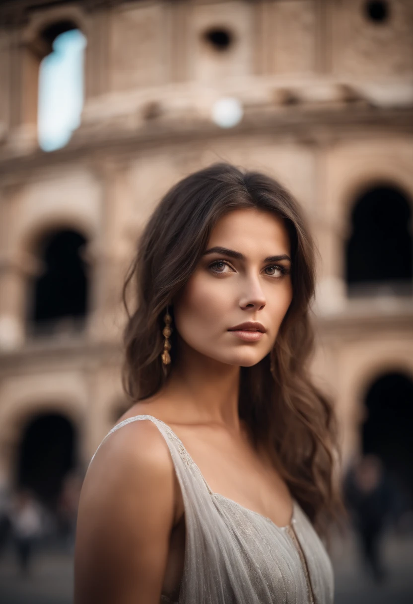 ((Italian tanned skin, Attractive Italian 25 year old )), ((Its beauty is undeniable)), ((Excited cute face)), ((Hyper Detailed Brown Eyes,)), ((Pose mignonne)), sexy, porter un t-shirt noir sur un pantalon marron, (( cheveux longs,)), (( peau)), ((assis, Vue de face)), ((toucher ses propres jambes dans une pose sexy)), watch the Colosseum in Rome, Sharp Focus CGI, photoreallistic, High detail, Realstic, ((Apparent facial defects)), ((moles)), ((tatouages au-dessus de la poitrine)), ((tatouages symbolique)), Best quality, Hdr, High quality, high-definition, Extremely detailed, 8k wallpaper, Intricate details, 8K UHD, Full-HD, (photo realist:1.2), contraste, intense illumination, lighting cinematic, natural lighting, hard light, contre-jour, Illumination globale, occlusion ambiante, sein moyen 2.0