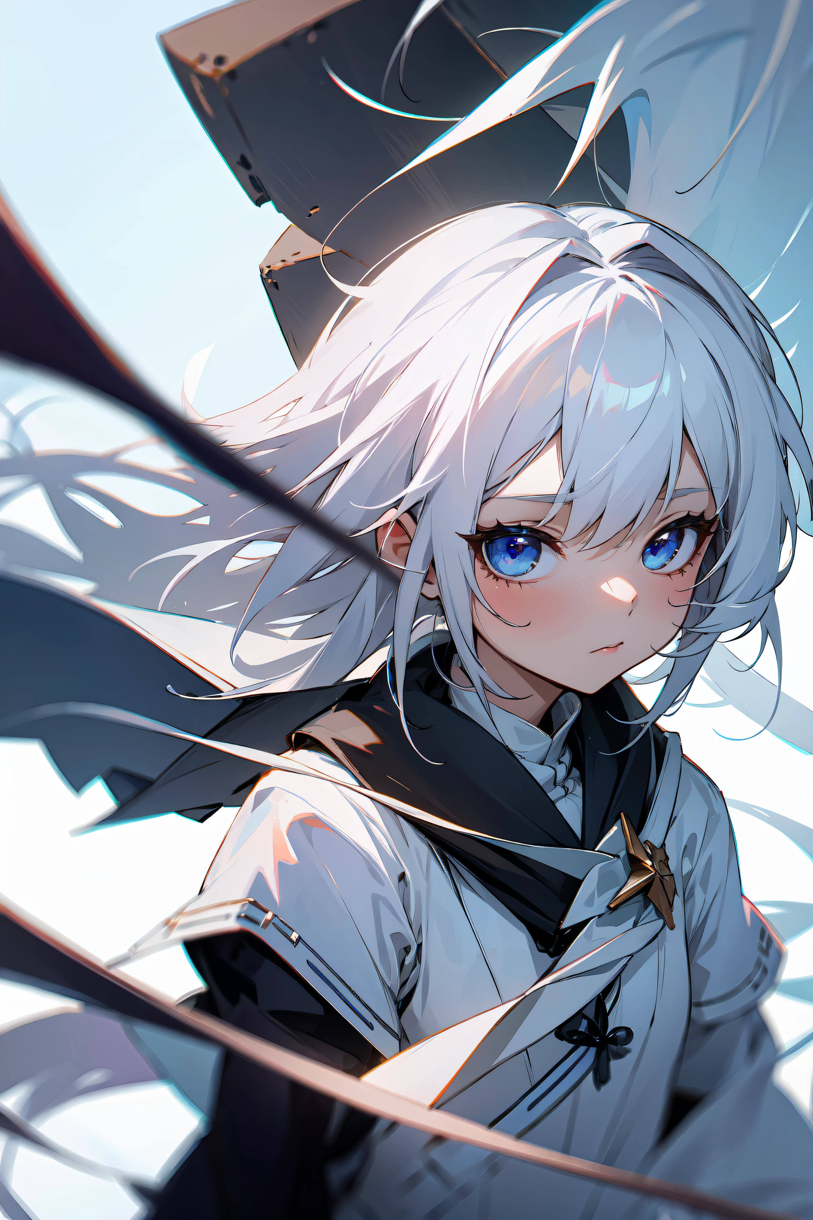 white haired 