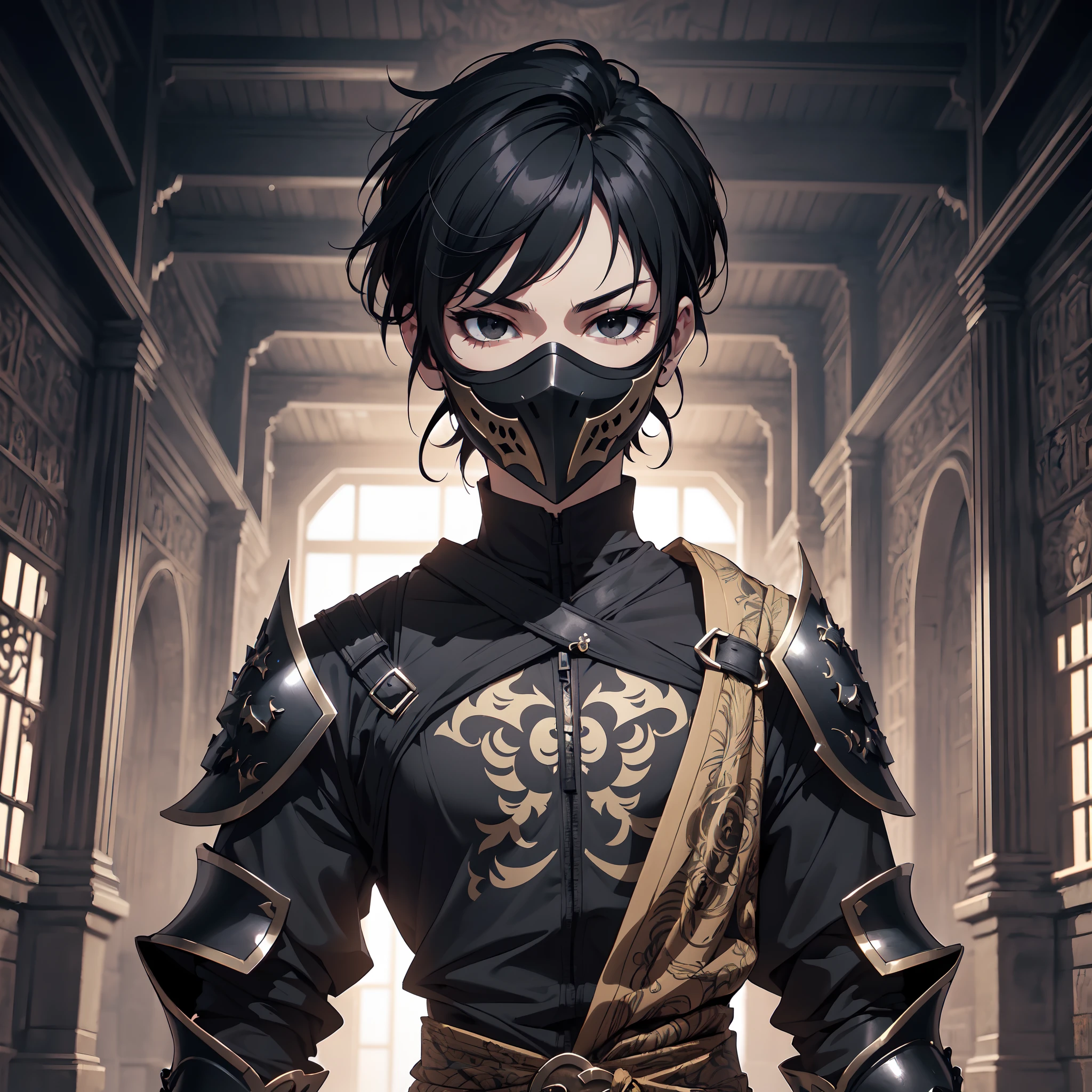 128K Ultra High Definition,
128K Ultra High Quality,
128K Ultra High Resolution,
Best Definition,
Best Quality,
Best Resolution,
Perfectly Detailed,
Perfectly Designed,
Extremely Detailed,
Extremely Designed,
Hyper Detailed,
Hyper Definition,
Hyper Quality,
Hyper Resolution,
Masterpiece,
(((Anime))),
Body Shot,
(((Boy))),
Handsome,
Muscular Body,
(((Black Short Hair))),
(((Black Eyes))),
(((Hyper Detailed & Perfectly Designed With Ultra High Quality Black Obsidian Engravings & Jeweled Ninja Armor With Mask))),
(((Inside Of Medieval Royal Palace Background Scenery))),