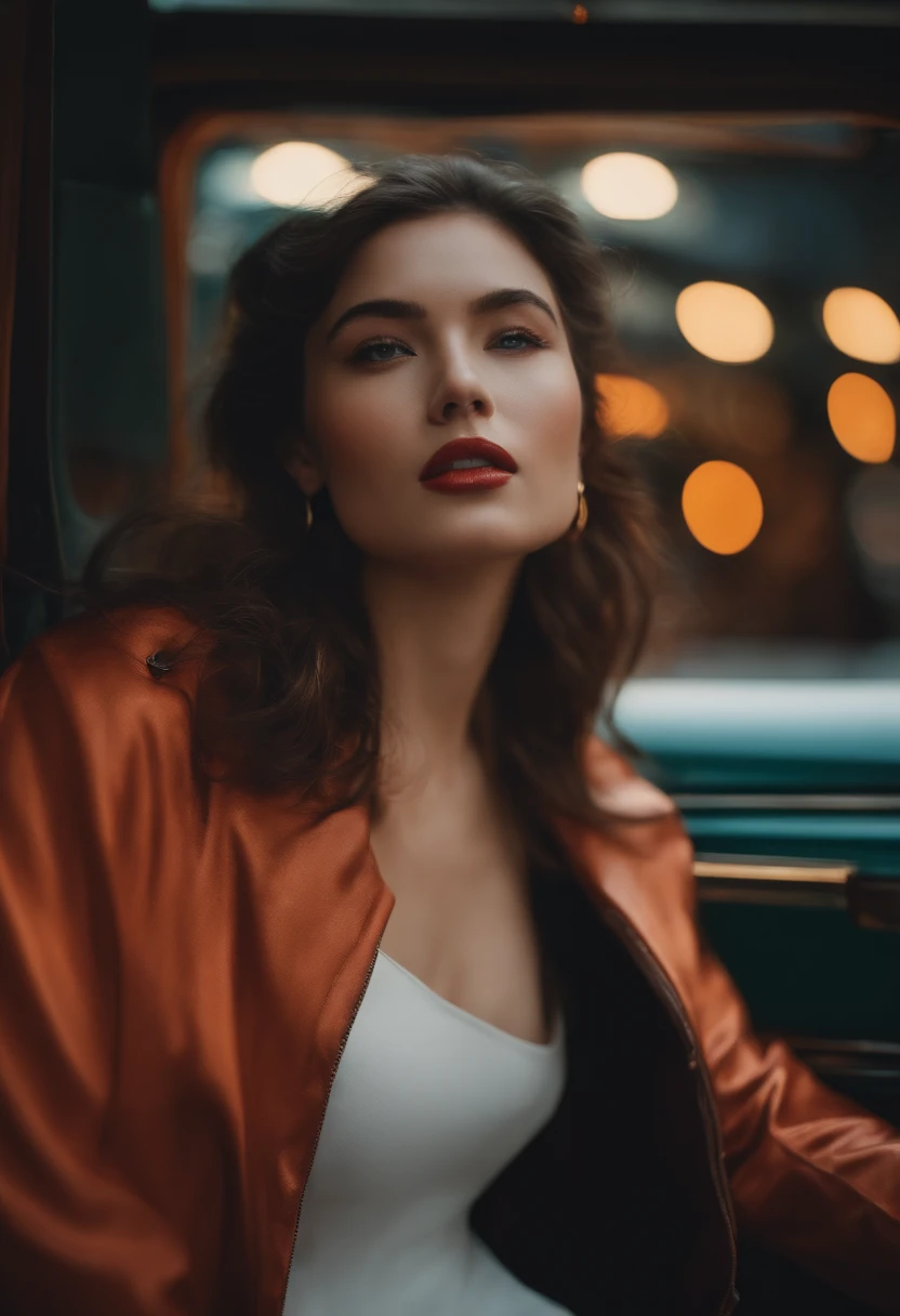 in her 20s girl with Westerners Cinematic shooting realisitic