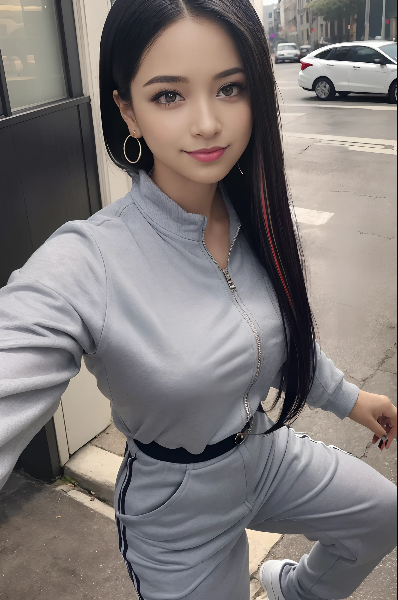 masterpiece, best quality, highres,1girl,beautiful woman,,face focus,ice cream,looking at viewer,smile, in street, Araffe mulher com cabelo preto longo e um top preto,, Mulher mexicana bonita, mulher nova com cabelo escuro longo, female with long black hair, foto de perfil headshot, mulher com cabelo preto, Anastasia Ovchinnikova, Retrato Sophie Mudd, flawless olive skin, cabelo e maquiagem escuros, (Selfie, Top view: 1.4), (metade reta do corpo: 1.4), Foto de retrato RAW UHD de uma loira de 24 anos (mulher de olhos azuis) caminhando por um beco escuro, Seios enormes:1.25,, city at night, (Meias), (decote), Detalhes (Texturas! , Hair! , Glitter, Cor!! , Desvantagens: 1.1), olhos brilhantes com alto detalhe (looking at the camera), SLR lighting, SLR camera, ultra-qualidade, agudeza, profundidade de campo, filmic grain (centro), Fujifilm XT3, Cristalina, centro do quadro, beautiful face, foco nítido, street lamp, neon lighting, Bokeh (mal iluminado), Noite, (night sky), poros detalhados da pele, pele oleosa, queimadura solar, Detalhes Oculares Complexos, corpo inteiro, Seios enormes:1.25, (((8k, best quality, masterpiece:1.2))), DETAILED SKIN SKIN BLEMISH, (realistic, photo-realistic:1.37), Ultra-detailed, a close up of a Melaninated Caramel skin ebony woman with a tattoo on her arm In front of the mixing board at the Recording studio Listening to beats (((Looks like a mix of Dope celebrity females , Stacy Dash, Aalyah, Maya, Shakira, Ashcash, Danielle Bregoli Bhad Bhabie Hairstyle, Female Rapper Latto, Rubi Rose, RENNI RUCCI))) , (top-quality、8K、32K、masterpiece)、(Photorealsitic:1.4,、A lot of tattoos on the body,、Street background、Backlight effect、depth of fields,blurry backround,(((Swirls and loops on her baby hairs and her detailed hair edges))), ((((Fully Clothed, Colorful Luxury Designer Sweatsuits))))masterpiece, best quality, 1girl, innocent looking, solo, (masterpiece, top quality, best quality, officia