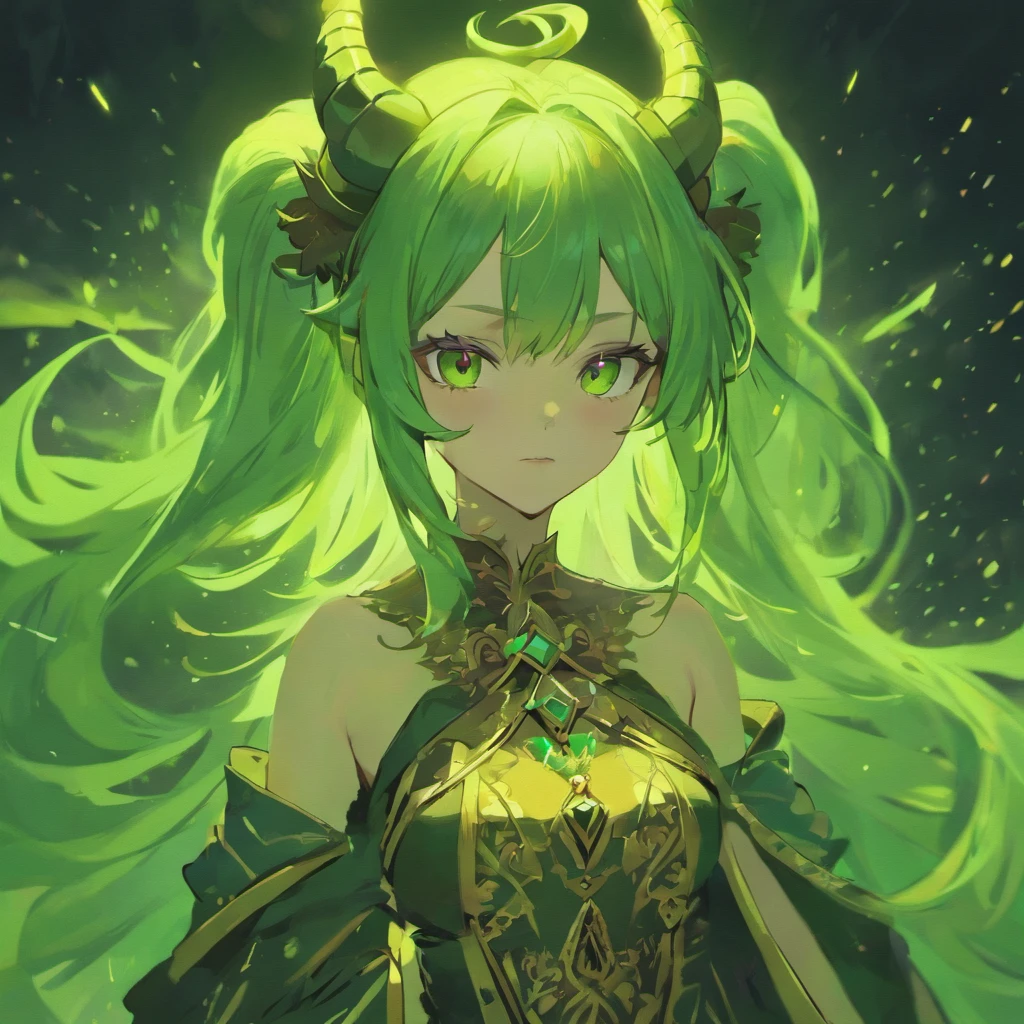 Anime - style image of a woman with horns and green eyes, beautiful succubus, Sukkubus im engen kurzen Kleid, demon anime woman, Sukkubus | mittelalterlich, Sukkubus, Shadowverse-Stil, 2. 5-D-CGI-Anime-Fantasy-Kunstwerk, Goddess of the Underworld, a very beautiful berserker, seductive anime girl, anime goddess, Portrait of a female demon