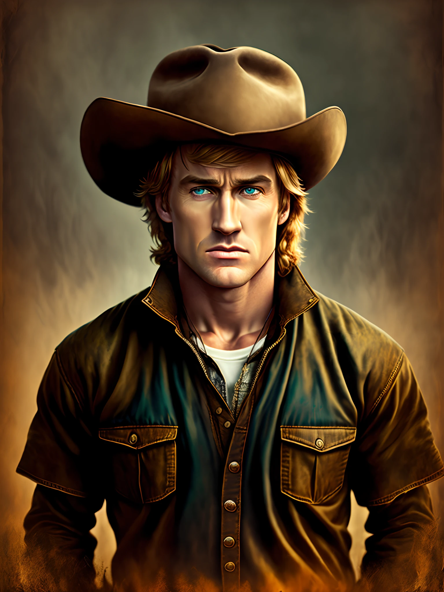 owen wilson cowboy portrait tough guy badass