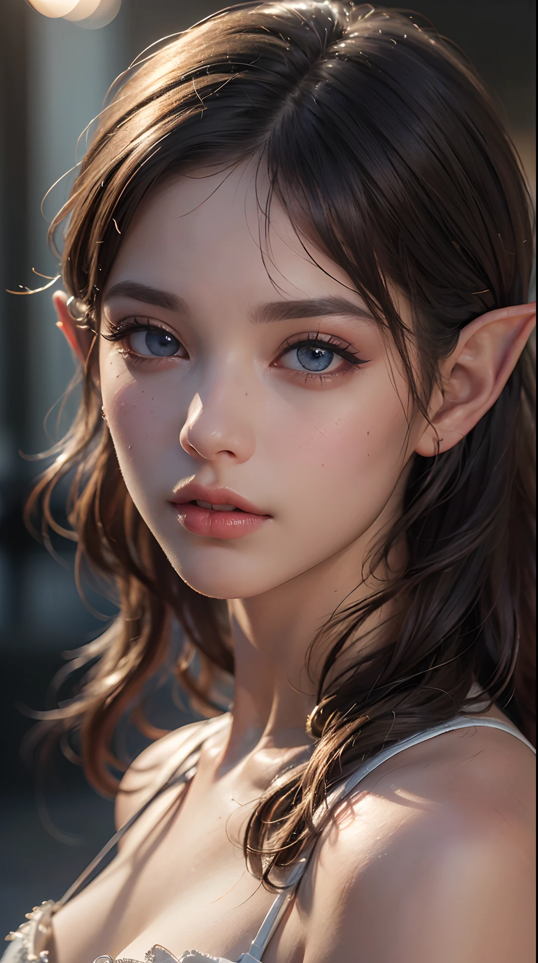 (best quality,4k,8k,highres,masterpiece:1.2), ultra-detailed, (realistic,photorealistic,photo-realistic:1.37), (beautiful detailed eyes, beautiful detailed lips, extremely detailed eyes and face, long eyelashes), studio lighting, physically-based rendering, vivid colors, (elf),