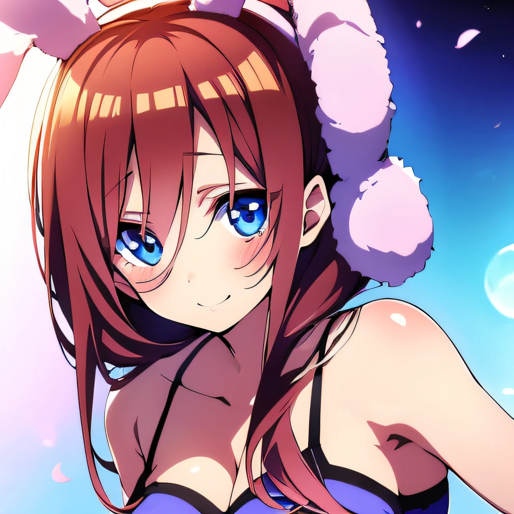 ((masutepiece)), ((Best Quality)), (Ultra-detailed), Anime style, Cute girl s, 1girl in, Solo, Bunny Girl 00, ((Beautiful eyes))0, Smile