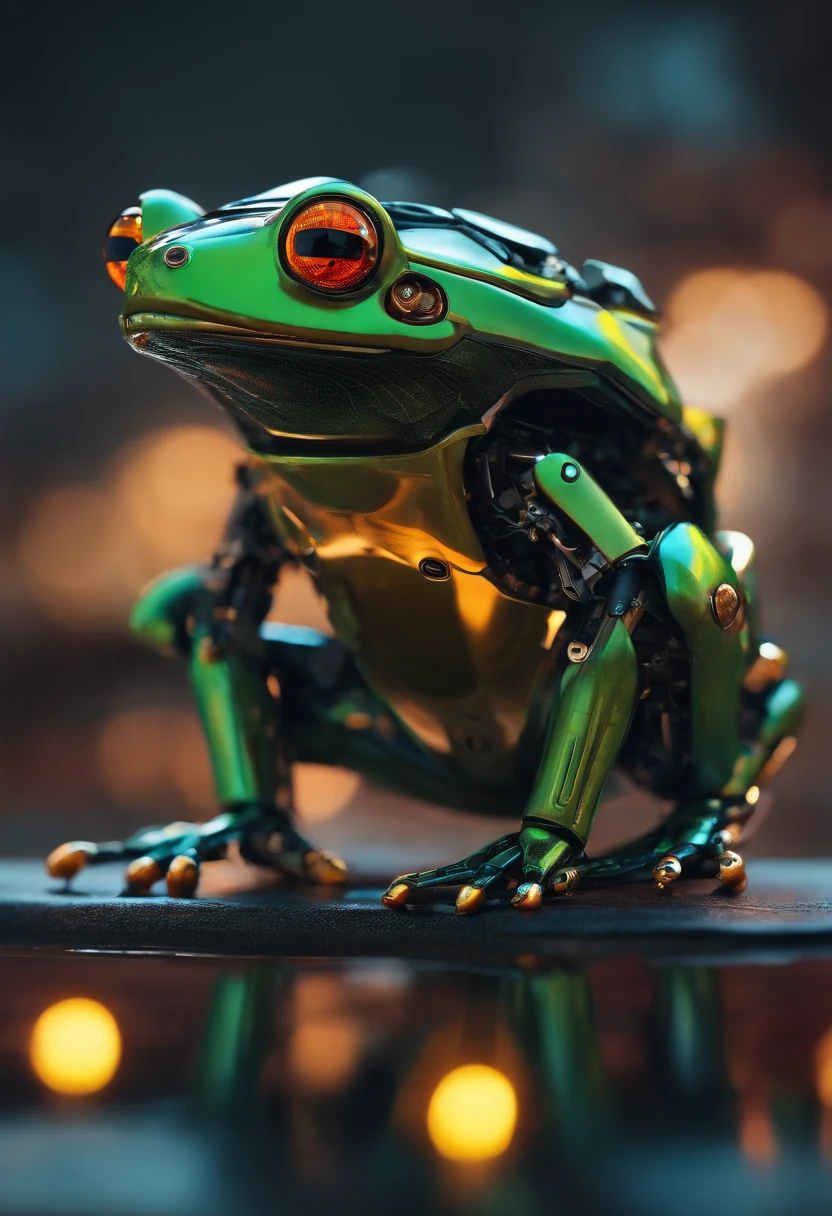Robotic frog, Estilo cyberpunk, do futuro