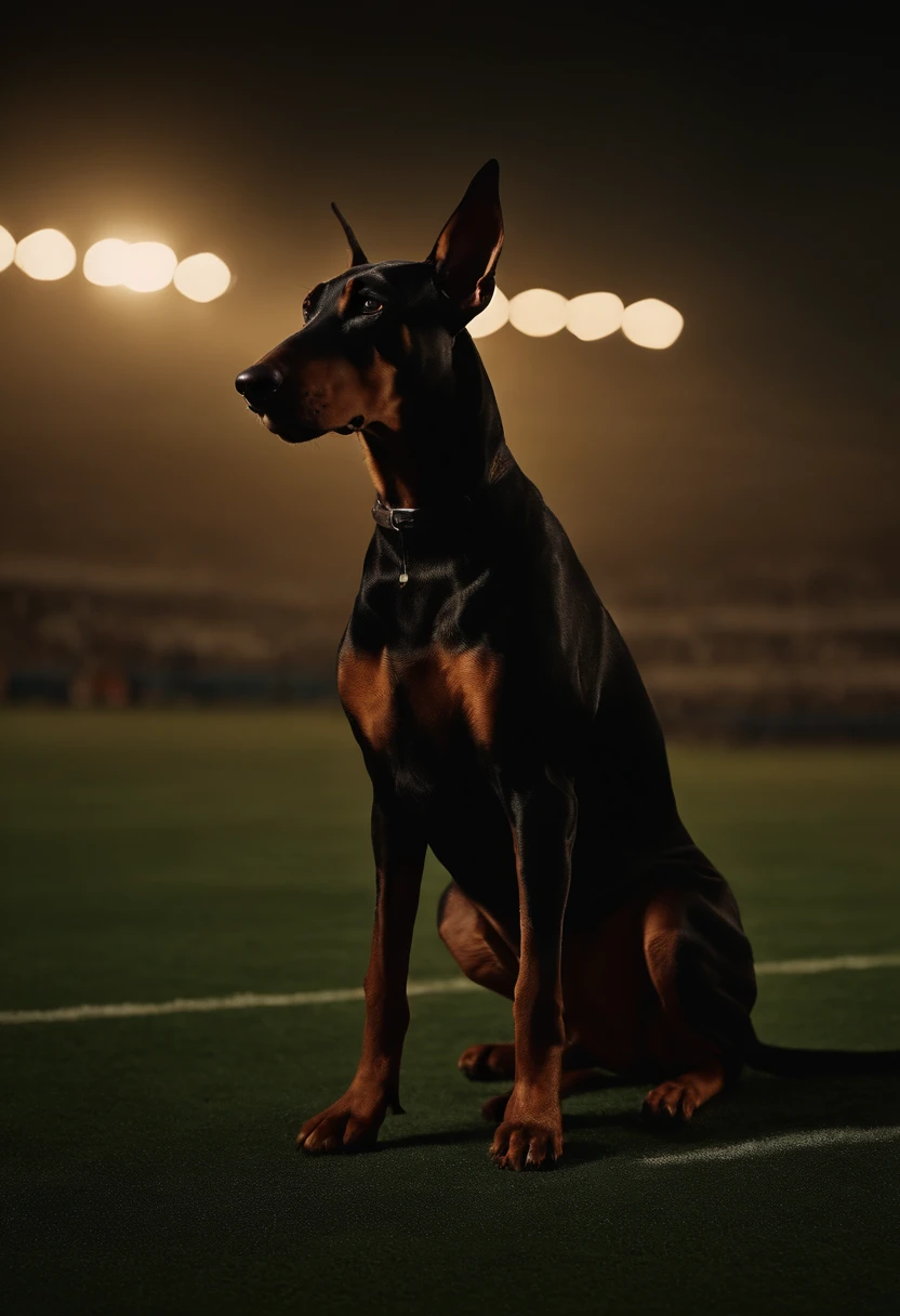 (Cachorro doberman), (Brazilian Football Championship Cup), (Inferno), (Estrela),(noite),(Fogo), (hd)