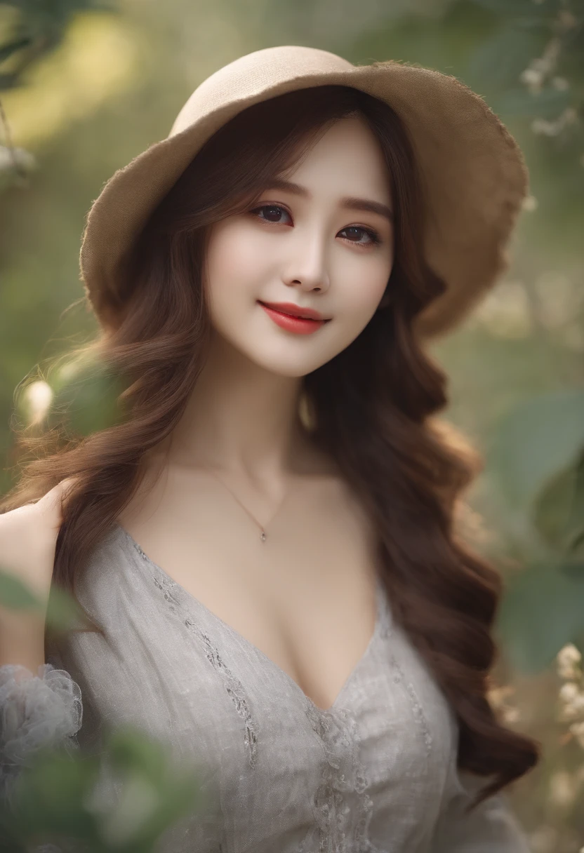 8K、top-quality、masterpiece:1.2)、(reallistic、Photorealsitic:1.37)、The ultra-detailliert、2 girls、cute little、(a smile:1.1)、、beautidful eyes、(Long)、Tank tops、valley、The upper part of the body、japanes