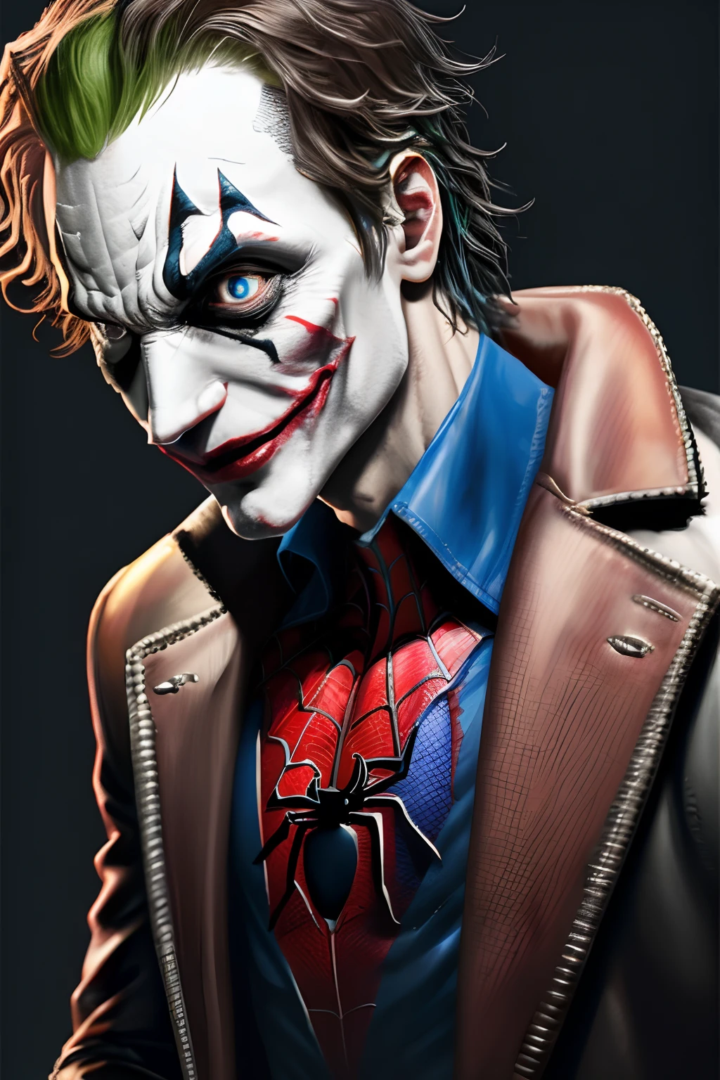 Spider man joker octane render high quality
