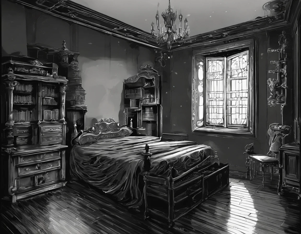 uarto mal iluminado, Quarto escuro, Quarto em Studio Ghibli, sala com pouca luz, quarto escuro, quarto fotorrealista, cena de pesadelo hiperrealista, pintura de um quarto, Quarto mal iluminado, fundo do quarto pessoal, dentro de um quarto, ghostly teenage room, arte conceitual escura fotorrealista, janela de noite, quarto mais moderno, computador gamer em cima da mesa