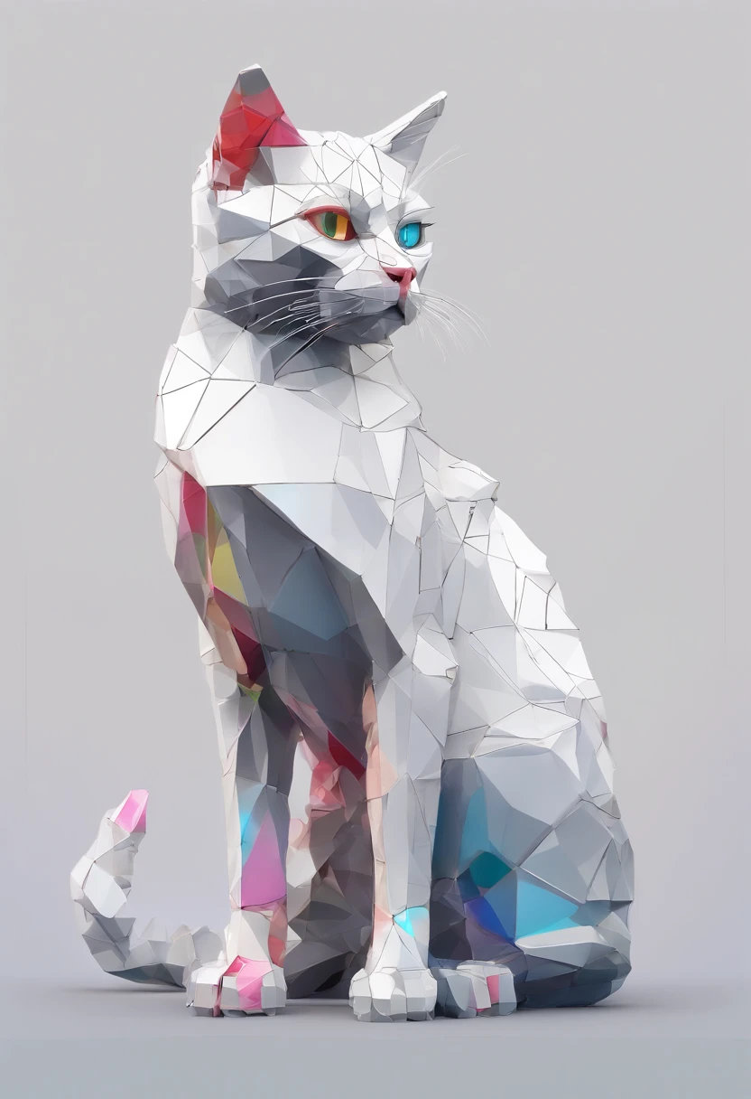 Perfect alignment, Cute cat in jacket,Crystal vases,Rose blossom, Wear sunglasses, Tolerable, standing position, abstract beauty, centered, Looking at the camera, Facing the camera, Near-perfect, Dynamic, highly detaild, silky, Sharp focus, 8K, High-definition resolution, Illustration, art by Carne Griffiths and Wadim Kashin, White background