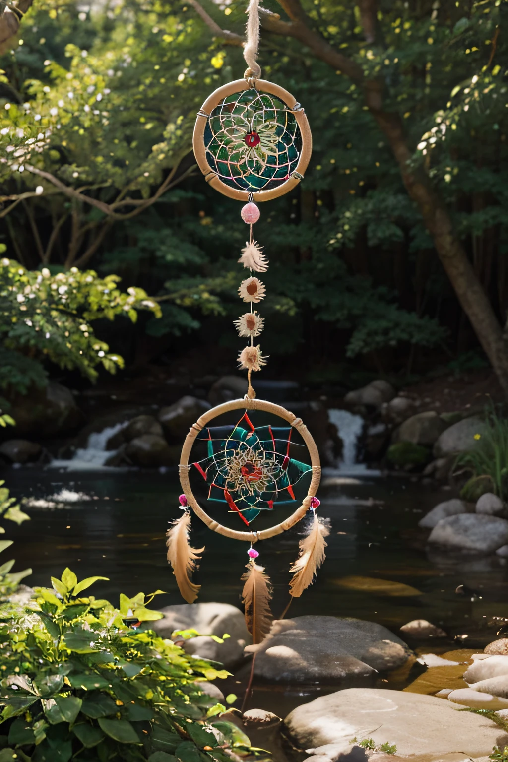 reiki peaceful landscape calm champ meditation dream catcher