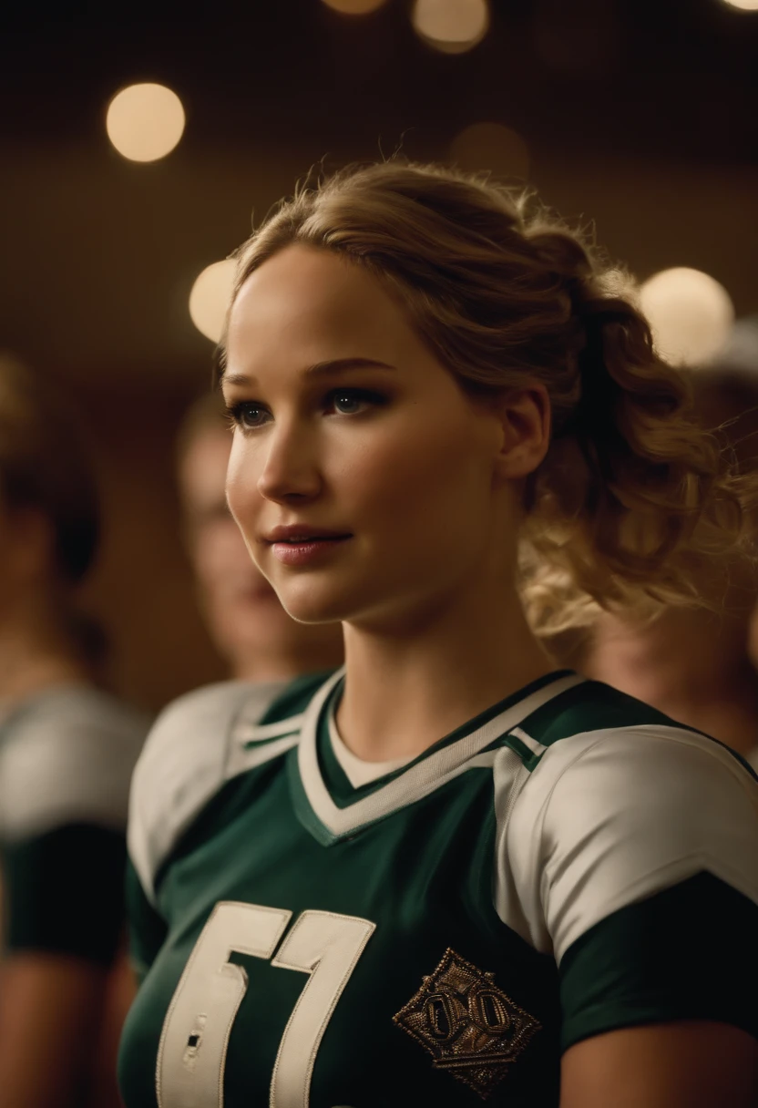 Jennifer Lawrence as a -yeld chleader