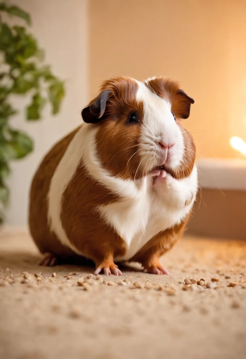 fat guinea pig pooping