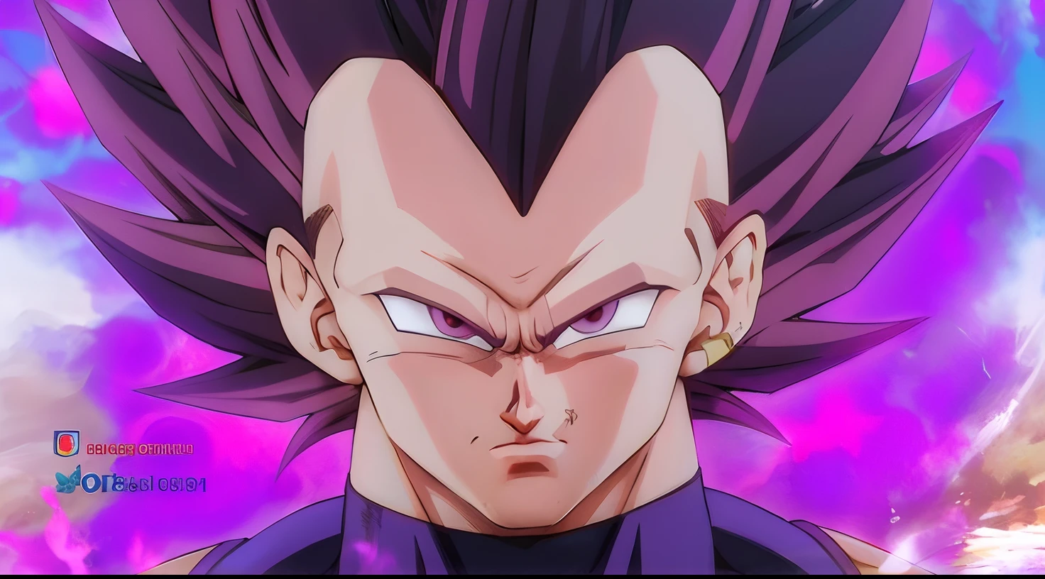 Hyperrealistic version of Vegeta, hyperdetailled, hyperrealistic