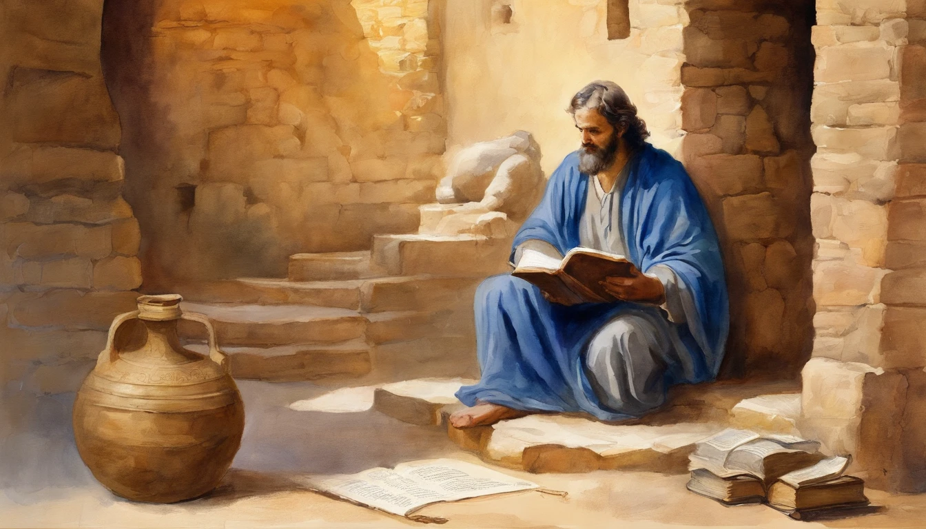 Paul writing the Bible 2,000 years ago