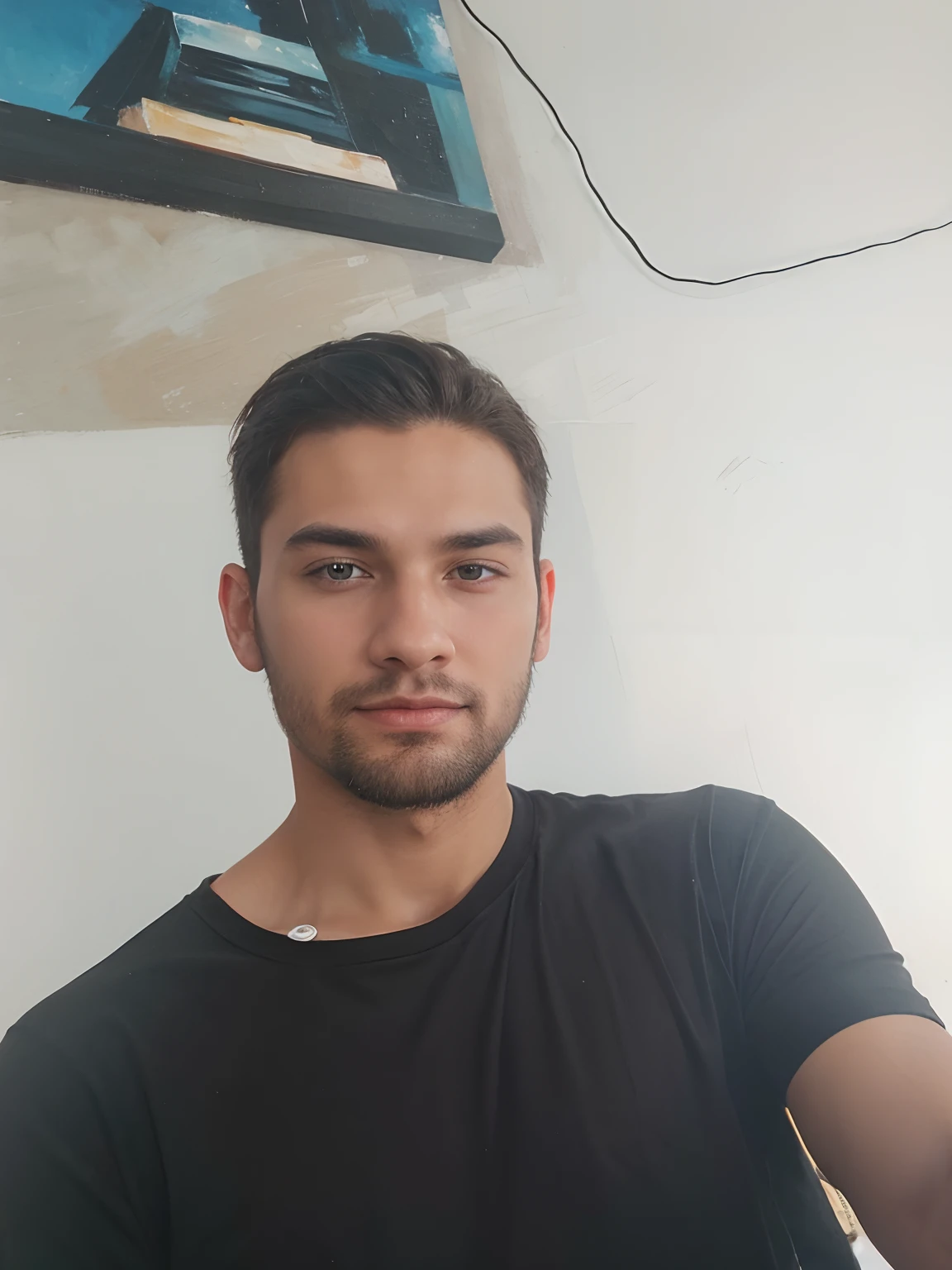 Oil painting boy realistic face