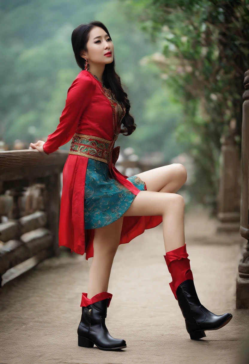 Asian girls,boots,boot