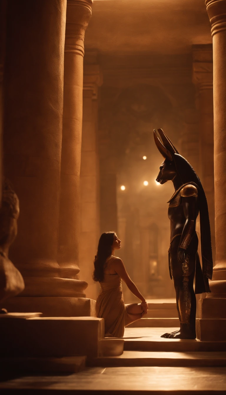 Anubis penetrando a una mujer, sexo duro, penetracion