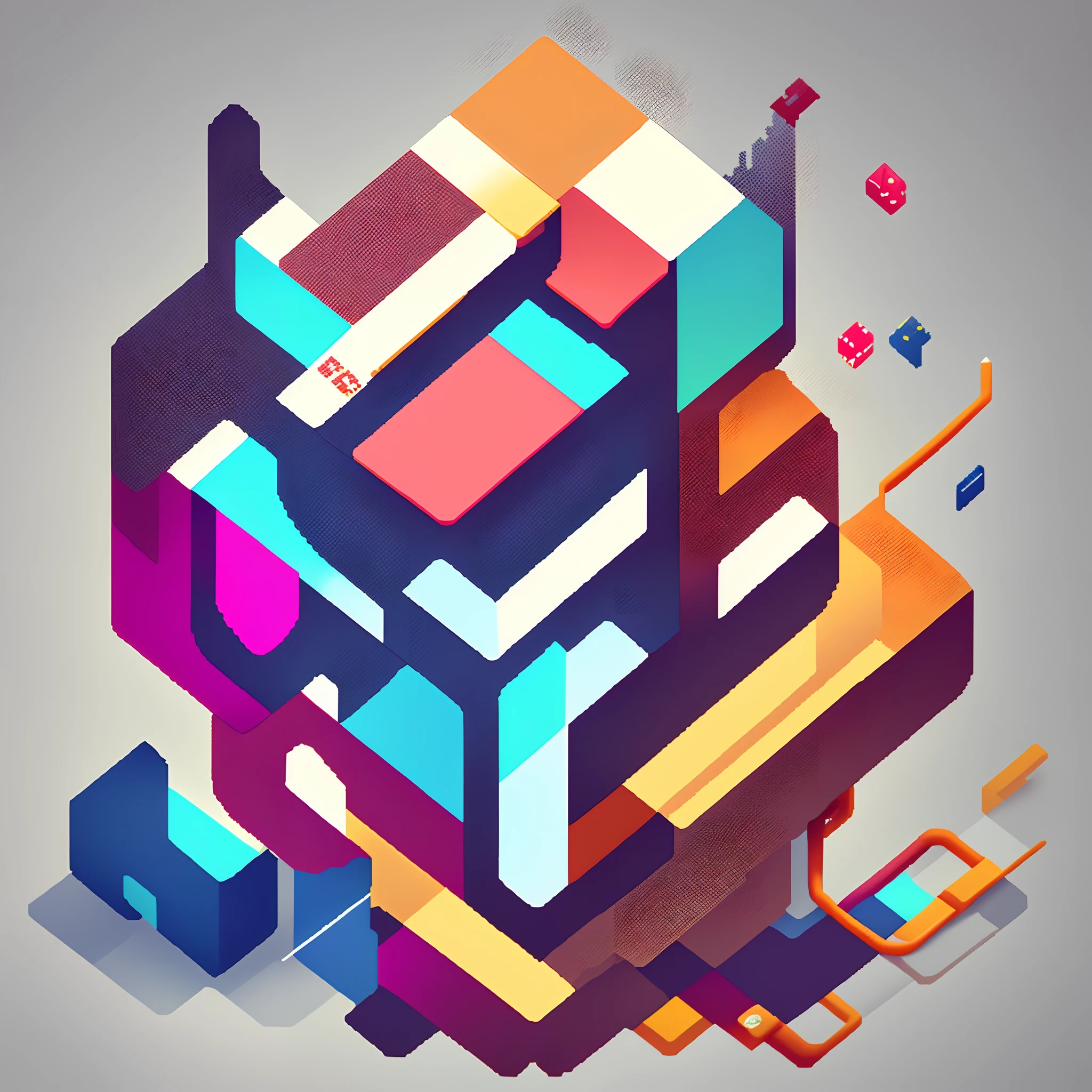 "Generate a logo for 'PixelPlay' that incorporates pixel art elements and vibrant colors. Include imagery related to gaming, such as a pixelated game controller or joystick. Use a clean and modern font for the text 'PixelPlay.' Ensure the overall design exudes a sense of fun and excitement."