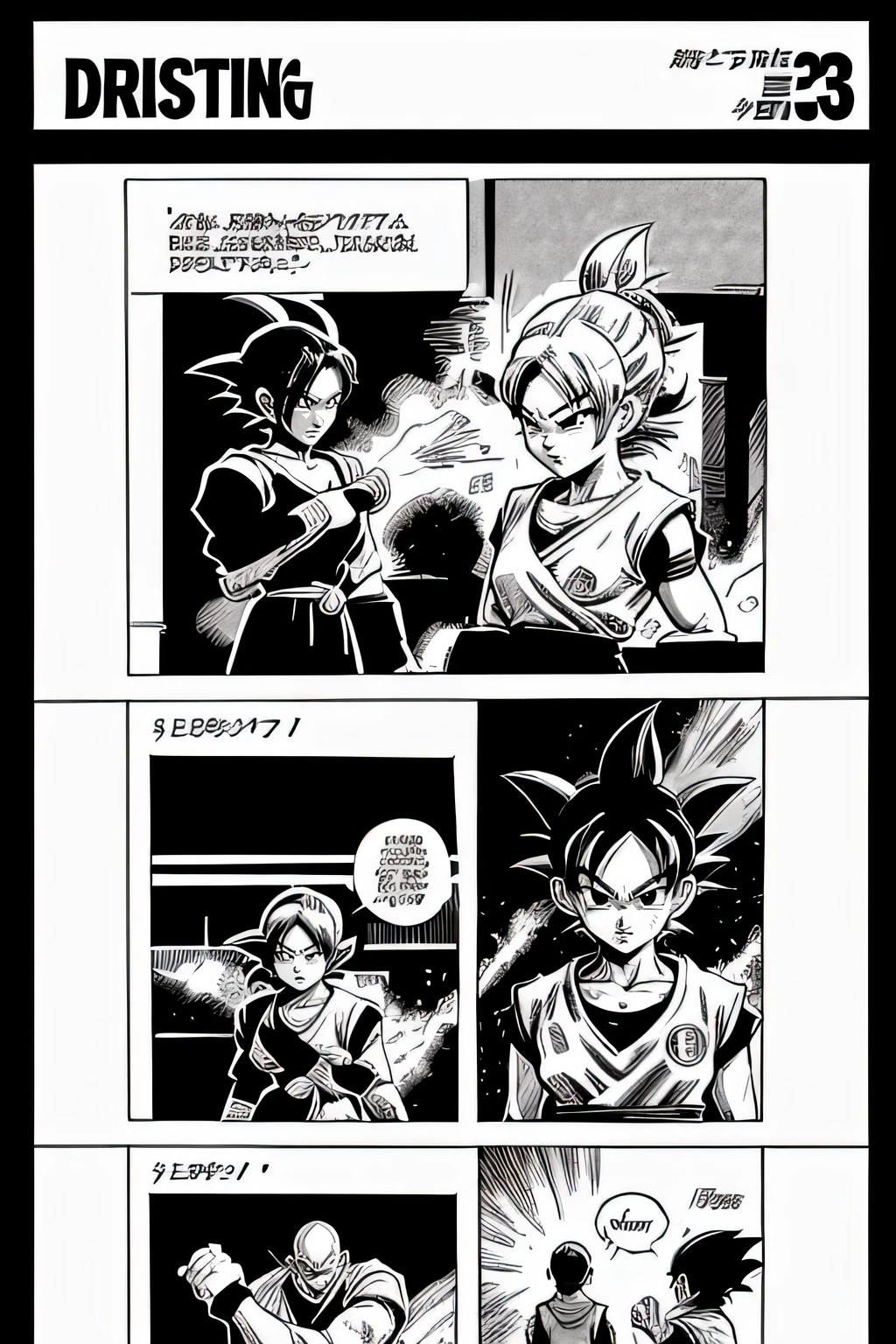 Dragon Ball manga，Comic storyboard