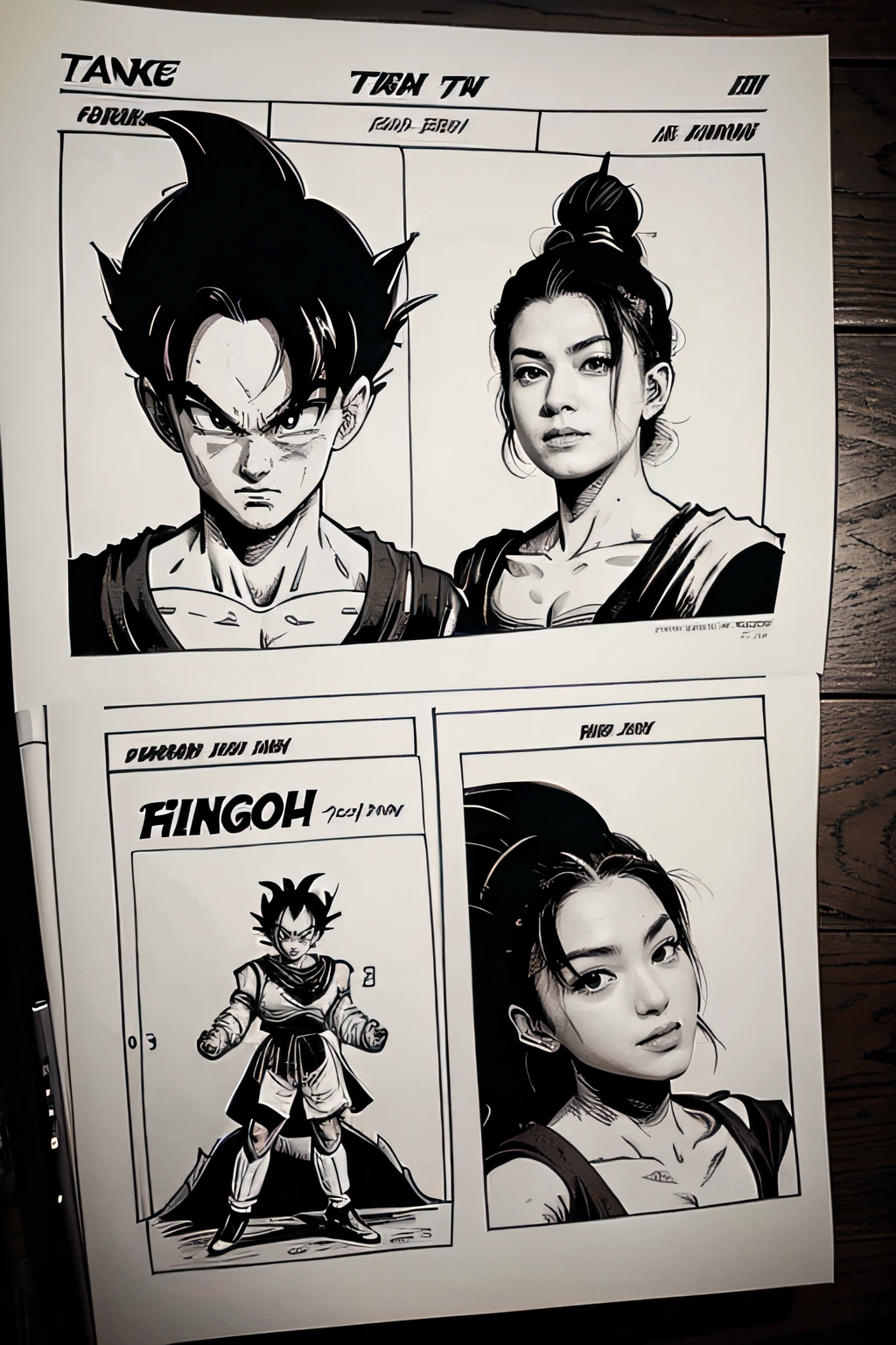 Dragon Ball manga,Comic storyboard