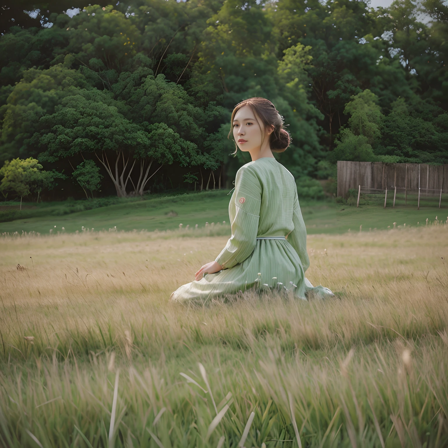 illustratio　Gojo Gojo　green grass