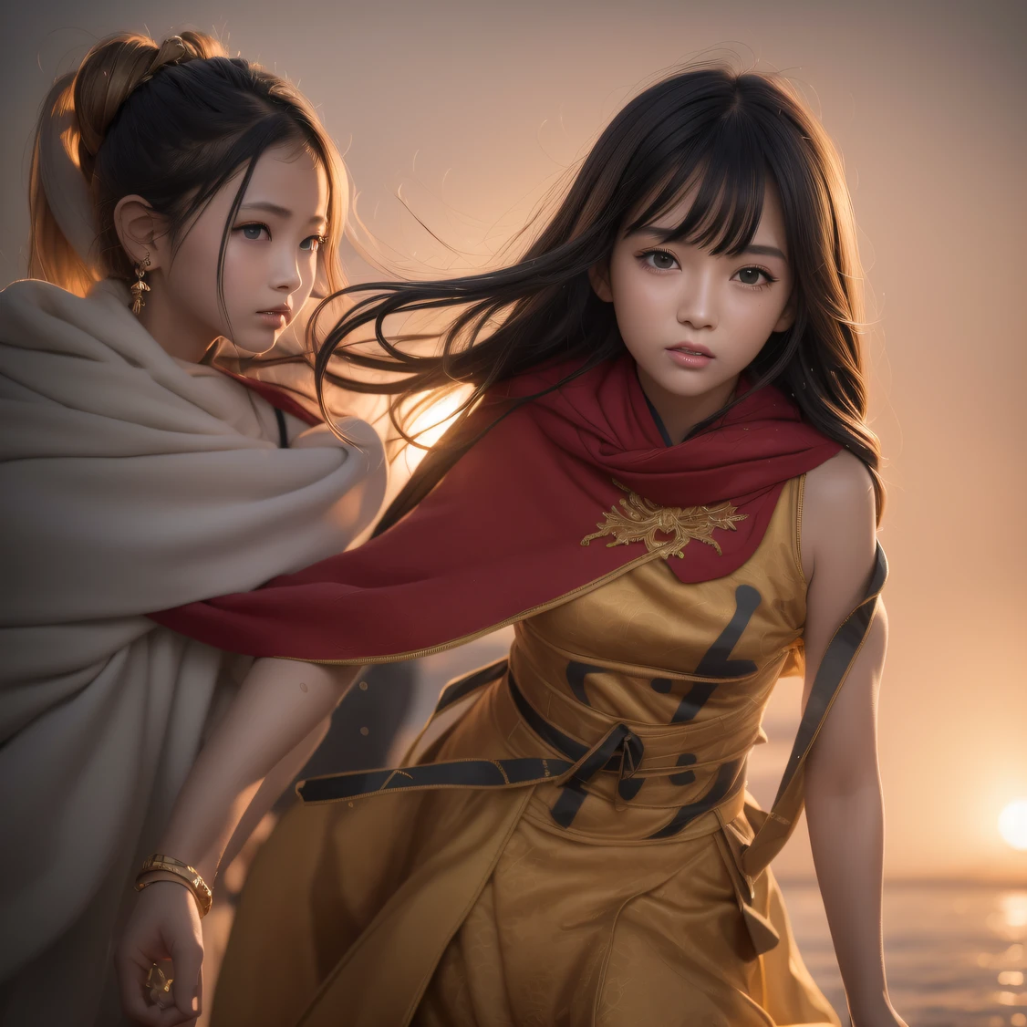 (From the side Side), Small breasts, Side Chest, (Flat chest), (Drooling), (Wet), (Expressionless), (Tears), Looking_at_peeping at the viewer, 10 years old fashionable beautiful beautiful beautiful girl, Gentle and attractive Chinese beautiful girl, 10 years old, delicate sexy collarbone, charming oval face, Double eyelids, Smart Peach Blossom Eyes, Pink lips, Small nose, Bare shoulders, Focus on the face, Close-up of chest, hyper HD, Super detail, Fresh and impressive,CG blockbuster,Asian women pose in colorful bikinis, photorealistic anime girl rendering, detailed face of a asian girl, 3 d anime realistic, Smooth anime CG art, Realistic. Cheng Yi, Realistic anime 3 D style, render of a cute 3d anime girl, Rendu portrait 8k, 3 D rendering character art 8 K, Kawaii realistic portrait,(((Wear thick gold-framed reflective sunglasses))) (Linen batik scarf), Angry fighting stance, looking at the ground, Batik linen bandana, Chinese python pattern long-sleeved garment, rainbowing(Abstract propylene splash:1.2), Dark clouds lightning background,废墟(realisticlying:1.4),Black color hair,Flour fluttering,Telephoto lens high, A high resolution, the detail, RAW photogr, Sharp Re, Nikon D850 Film Stock Photo by Jefferies Lee 4 Kodak Portra 400 Camera F1.6 shots, Rich colors, ultra-realistic vivid textures, Dramatic lighting,8K quality, Girls,Backstreets, Dark clouds lightning background(realisticlying:1.4),Black color hair,, RAW photogr, Sharp Re, Nikon D850 Film Stock Photo by Jefferies Lee 4 Kodak Portra 400 Camera F1.6 shots, Rich colors, ultra-realistic vivid textures, Drama light film CG society。,,Tropical canyon battle scene、Chinese big breasts、Vintage trench coat、three kingdom、ember、100 people、Faraway view、intense battles、high detal、masuter piece、NSFW,Multi-layered long-sleeved gauze garment,Quick-dry vest,Colorful cotton and linen sweater,Red and black snake cloak cloak,Doomsday ruins(废墟)Climb the streets(Armageddon)eyes filled with angry,He clenched his fists