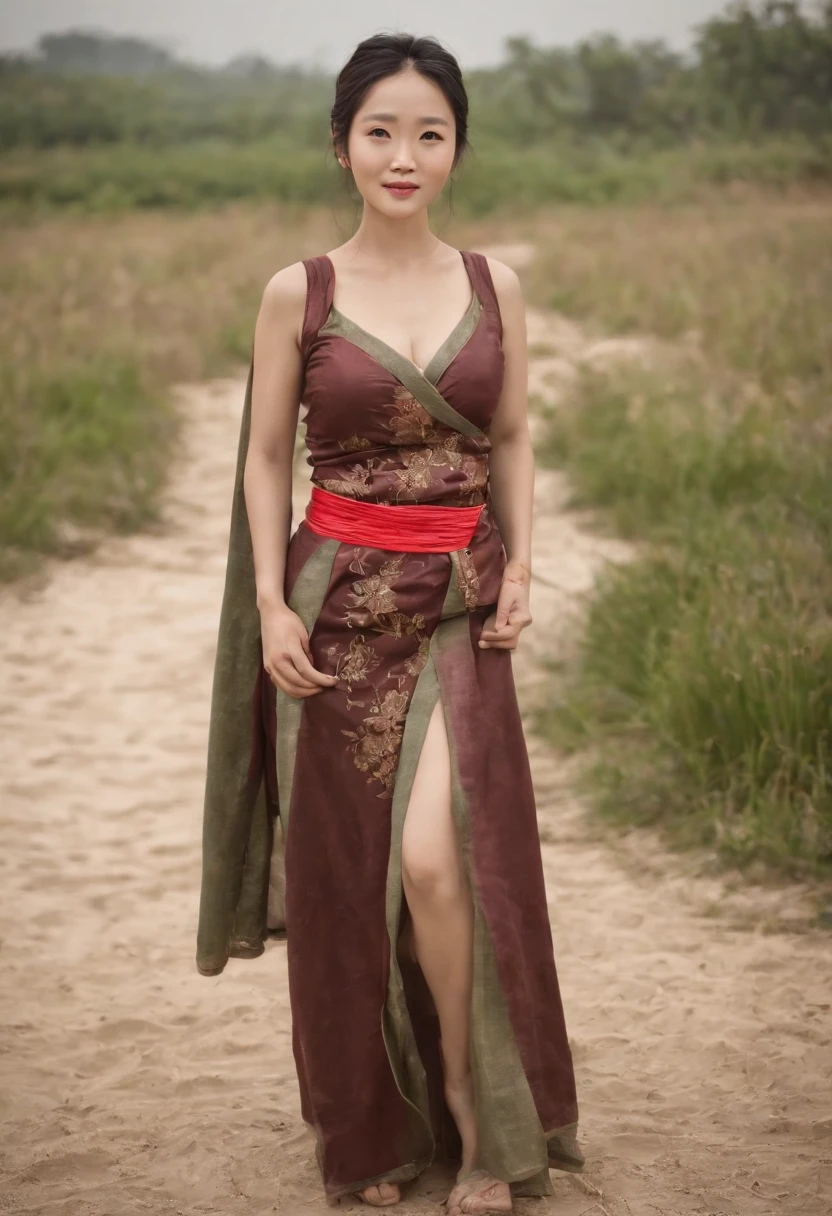 Beggar women,(58 years old,Chinese women),slightly fat big breasts,gong li,Zhao Lijuan,Chen Shuting,Juanzi,Sexual hunger and thirst,with short white hair,Rural women,((burly build)),Very tall,Tall and burly(Height 1.9m),((long leges)),Wearing a tattered ancient Chinese embroidered camisole vest(short red dress),(Like a beggar),Remove your pants,Remove clothes,(Tearing tattered skirts),shoes(The barefoot),Tiptoeing(Tiptoeing),(Tearing a tattered belly pocket),with intense rain,Get wet all over your body,Rainy days,(The whole body is completely soaked:2),Sit on a stone chair on a bluestone slab in the field(Mossy),(Open legs:1.4),(M-shaped legs:1.6),Recline back,(Face the audience with open legs:1.8),tmasterpiece,超高分辨率 ,( Photorealistic :1.4), tmasterpiece, (Faraway view:1.8),(Full-body photography:1.8),(front-facing view:1.8),(realisticlying:1.4), smiling wryly, The mouth opens wide,Dark night