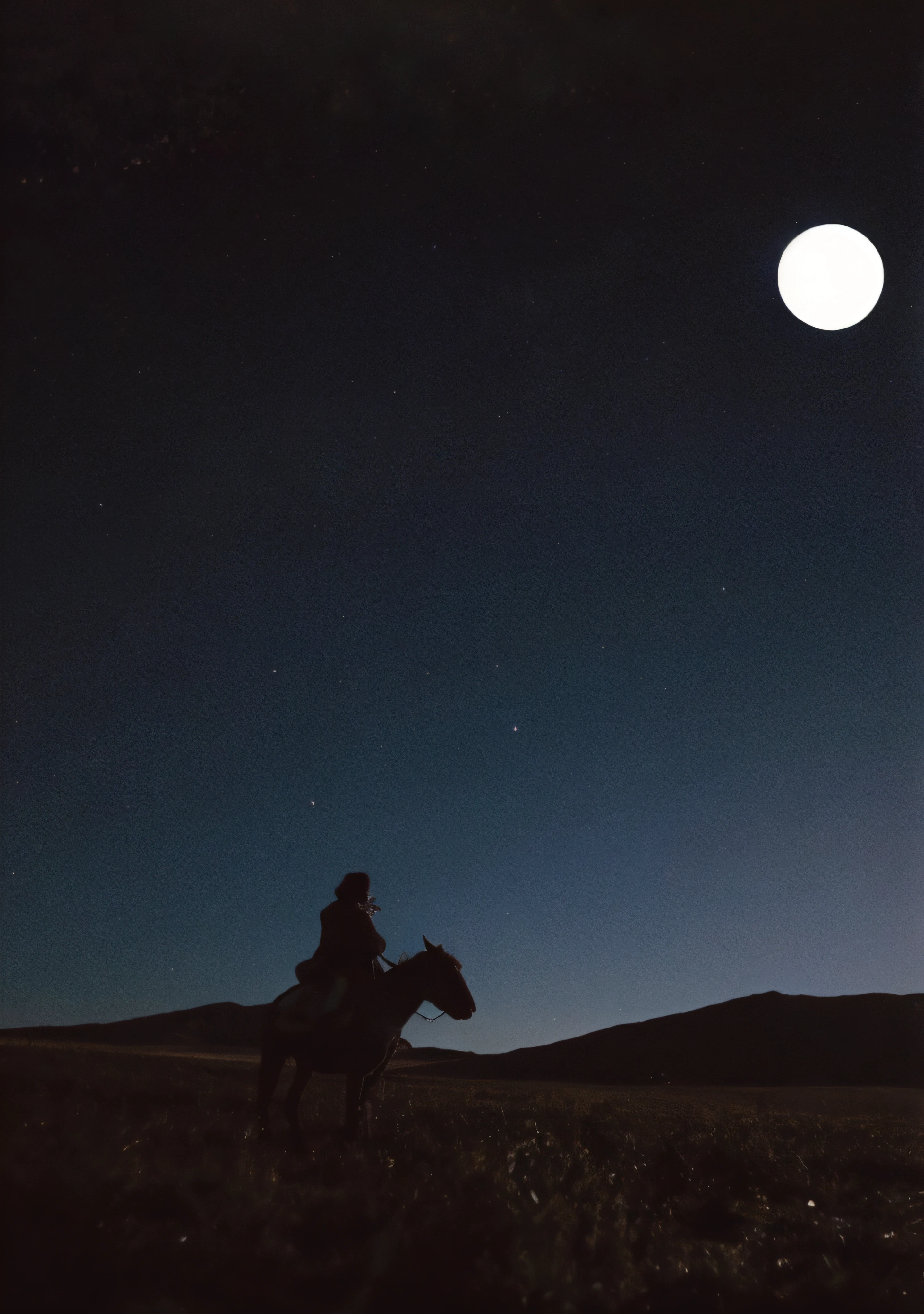 Sky plus stars，themoon