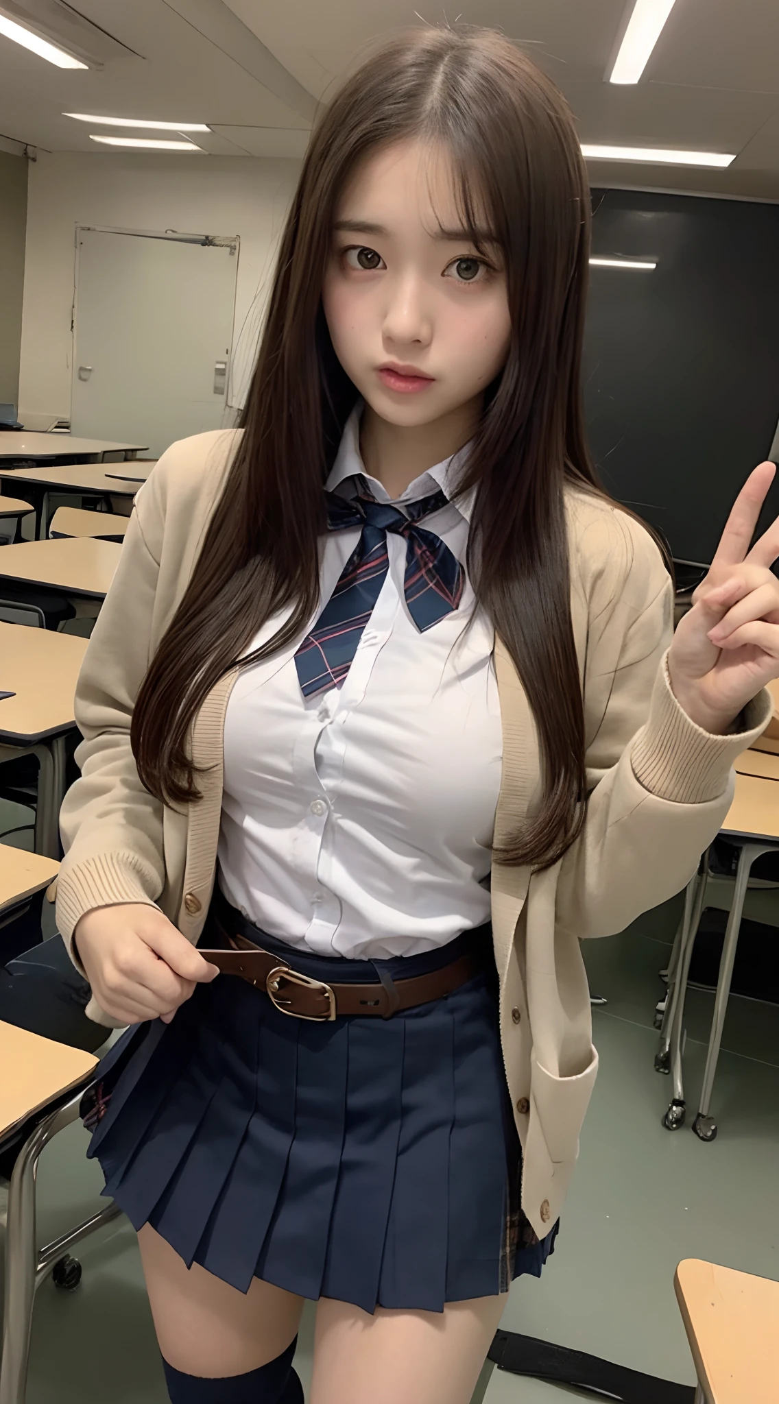 巨乳 ストア カーディガン 女子高生