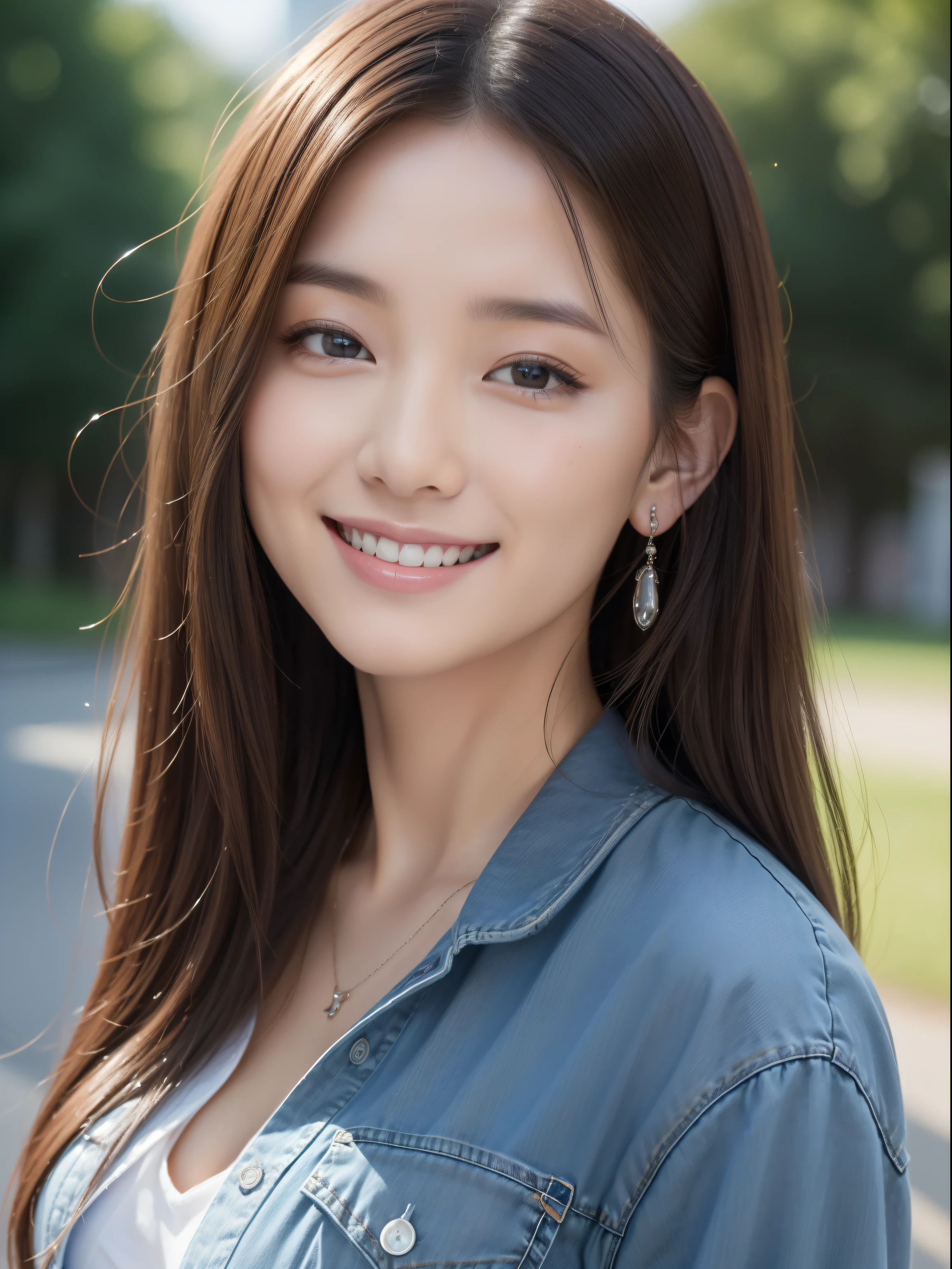 8K、High definition、Ultra Detail、Photorealistic、Realistic and accurate depiction、Realistic and accurate human anatomy、High resolution、Highest quality、Japanese Beauty、Best Quality,フォトリアリスティックHigh resolution,Cute Woman,Beautiful detailed eyes,Beautiful detailed lips,Smiling,Laughing,Cute,enjoy,Happy smile,Magical moments,looking at the camera、A slender body、Happy expression、Visible dimples、Random medium hairstyles、22 years old、Show the whole body、Neat and cute clothes