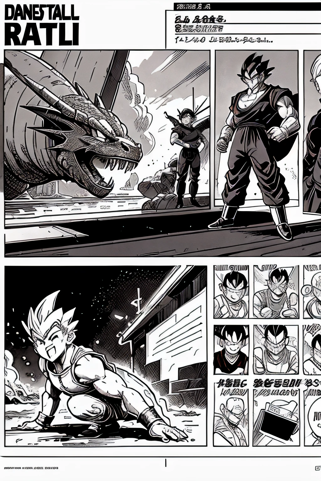 Dragon Ball manga,Comic storyboard