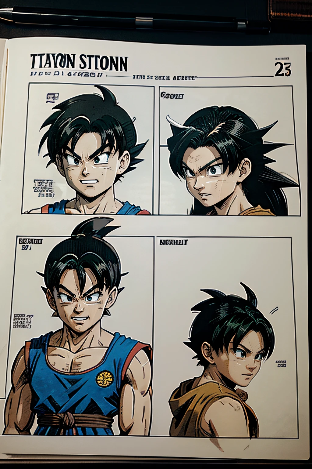 Dragon Ball manga,Comic storyboard
