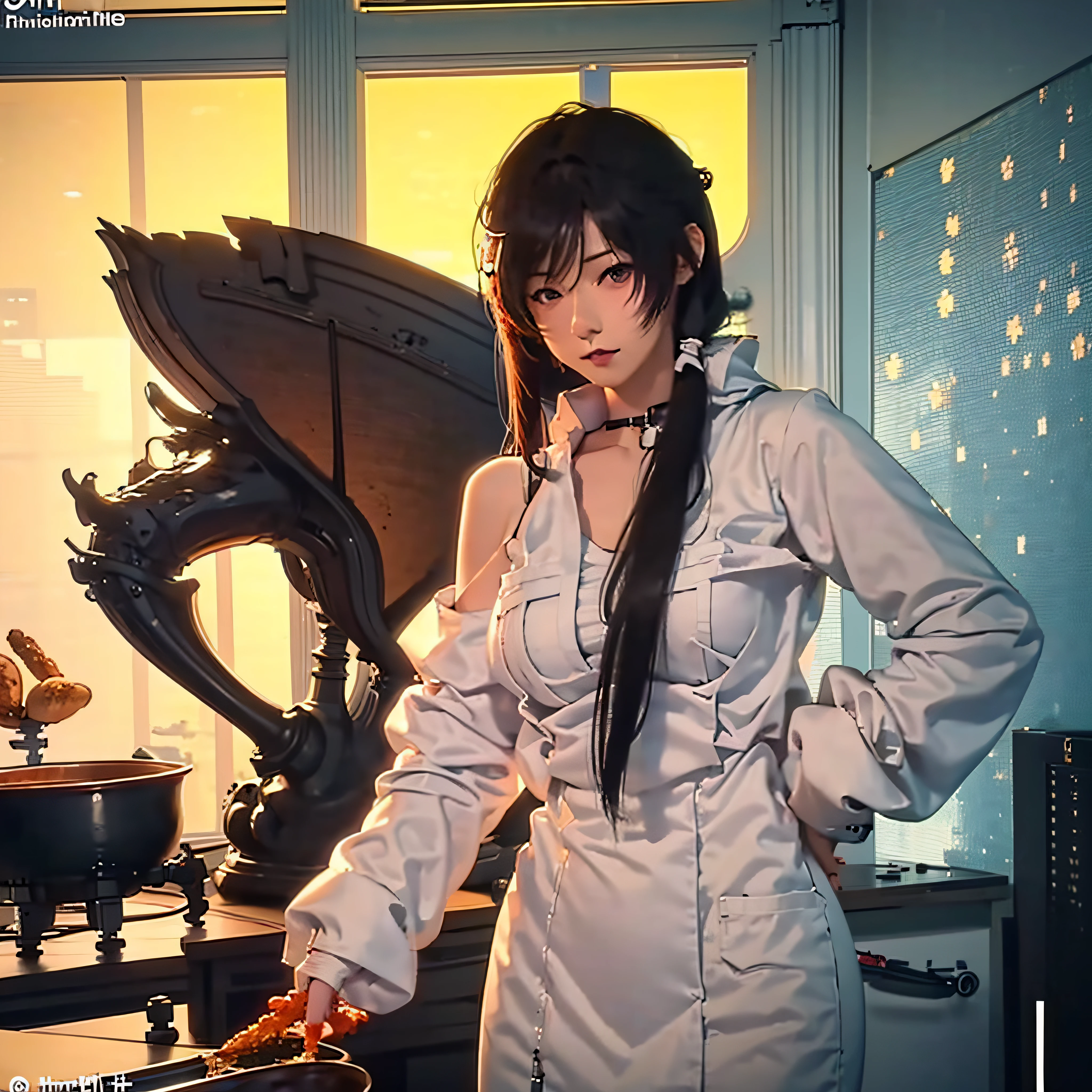 girl holding a bowl of food in front of a door, cooking, sakimi chan, ecchi, realistic anime 3 d style, seductive anime girl, ecchi anime style, fine details. girls frontline, nishimiya shouko, cooking it up, from girls frontline, smooth anime cg art, oppai, ecchi style, made with anime painter studio