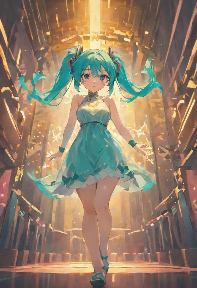 Hatsune Miku small short dress cute breasts big bulging exposed adorable inappropriate innocent little petite