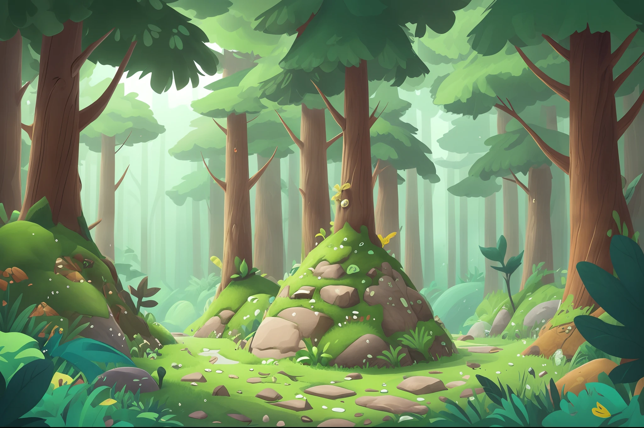 Make a forest pass with an L-shape