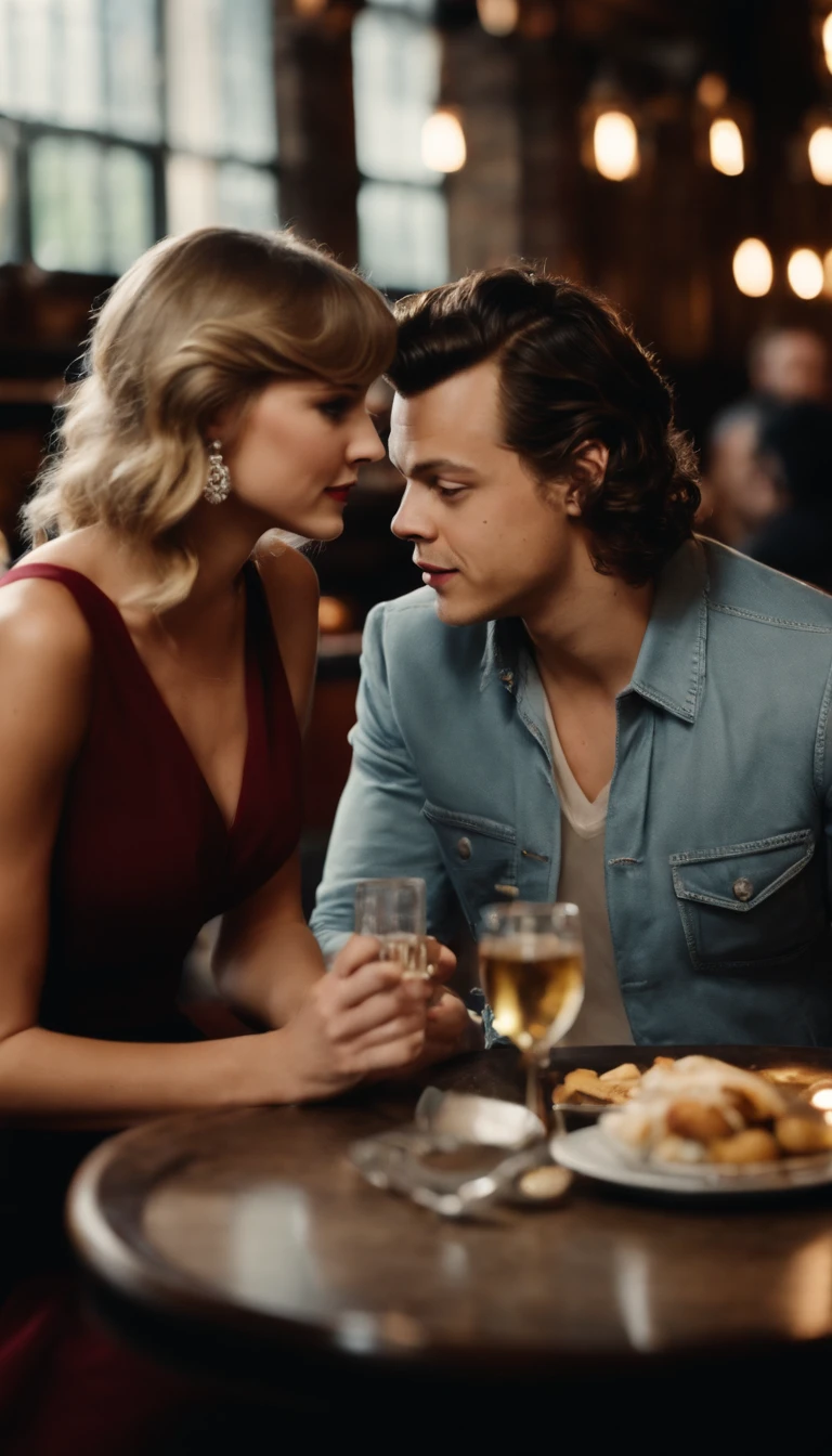 Harry Edward Styles e Taylor Alison Swift num restaurante