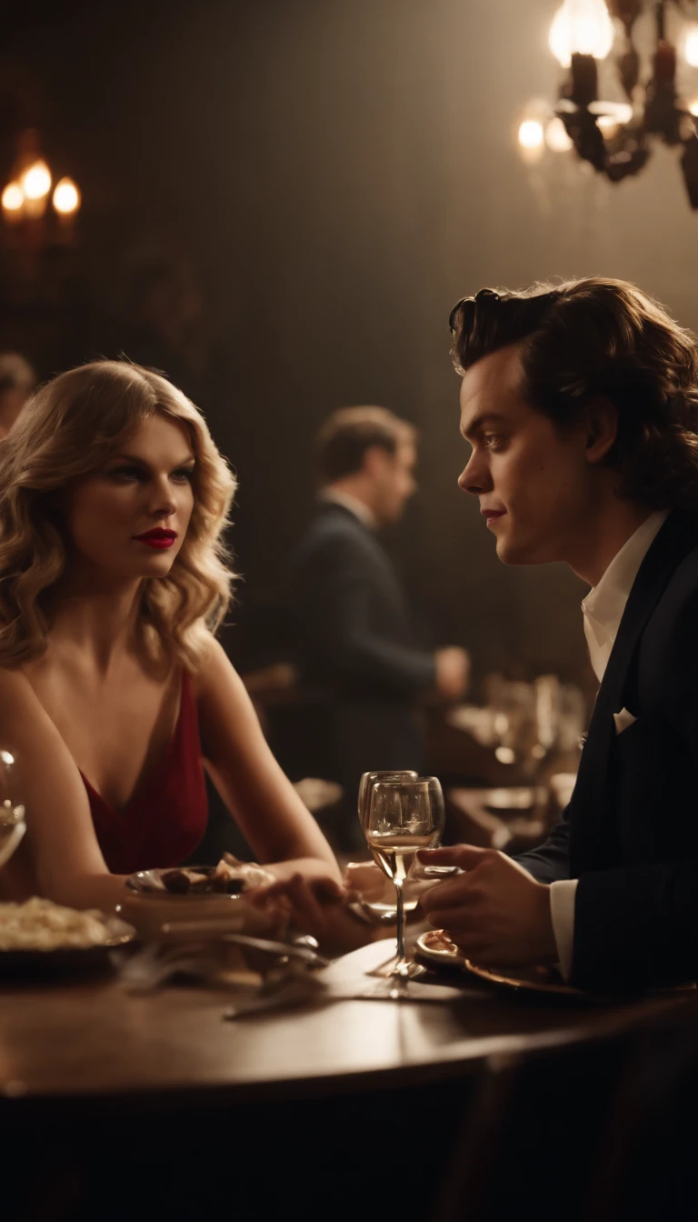 Harry Edward Styles e Taylor Alison Swift num restaurante