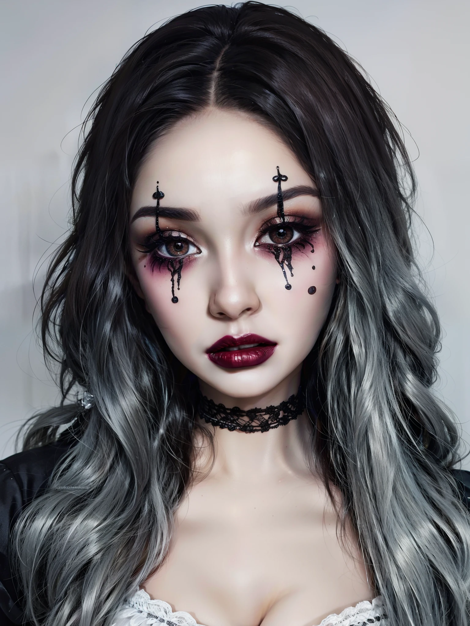 RAW photo, 1girl,South Korean idol , heart bun hair, HWmakeup, (Halloween costume:1.1), complex Halloween party background, (hdr, hyperdetailed:1.2),(photo: 1.3) af (realistic: 1.3), ((close-up))
