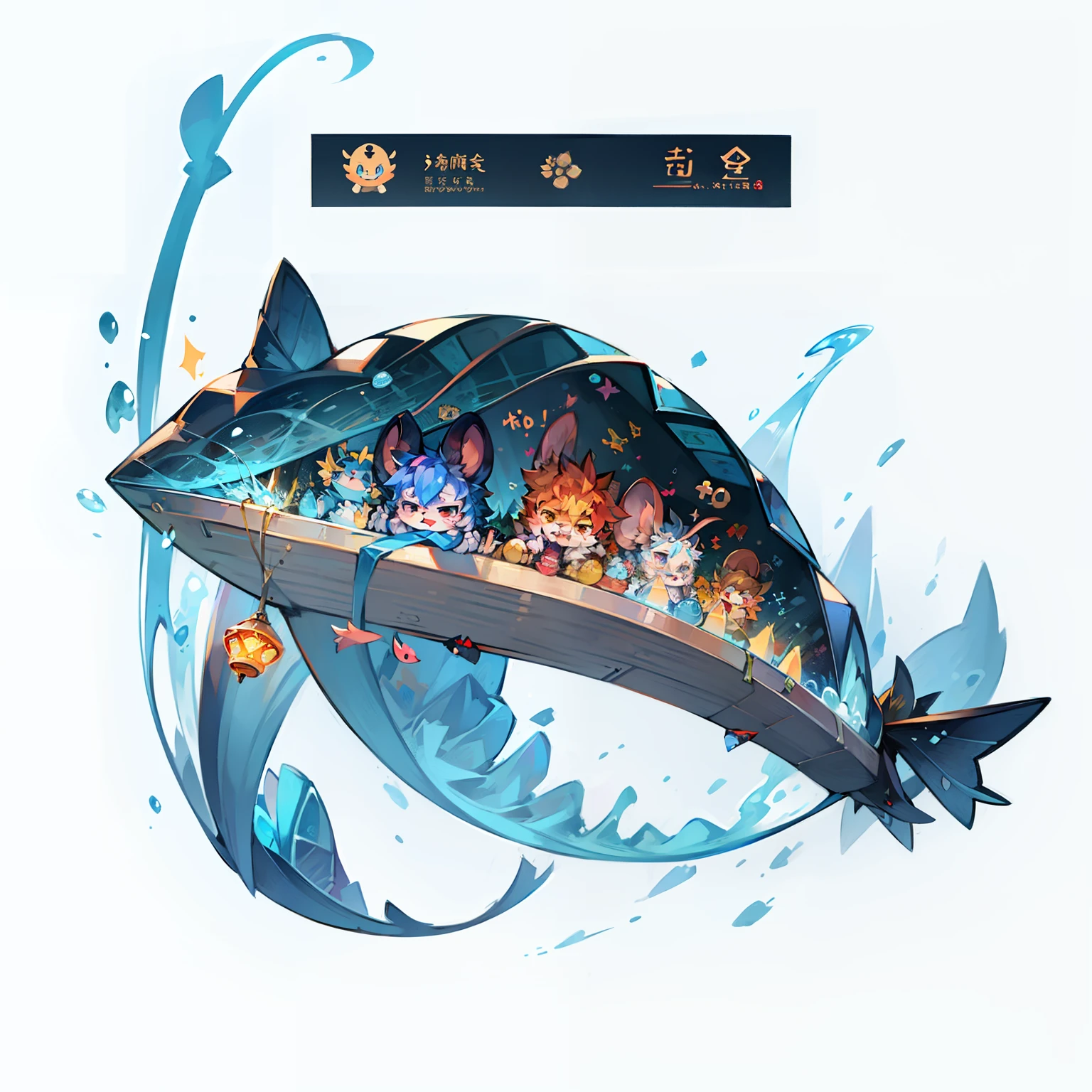 Cartoon fish,With a toothbrush and Chinese words in his mouth, maplestory mouse, telegraph stickers, Middle Metaverse, Chiba Yuda, qiangshu, telegraph stickers design, jinyiwei, Wang Chen, author:Shitao, xqcow, discord emoji, negao